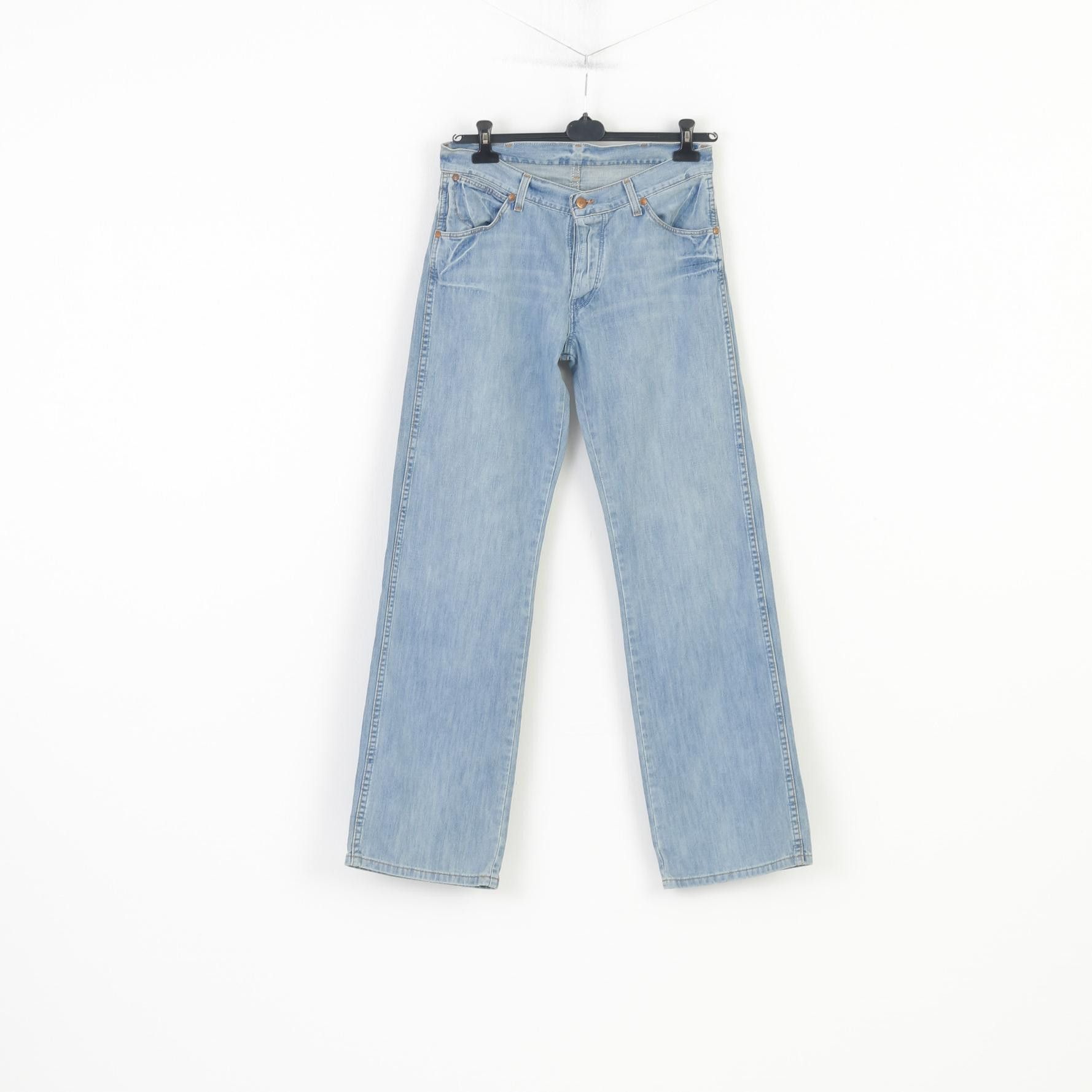 Wrangler Wrangler Men 31 Trousers Denim Blue Jeans Cotton 10703 Size US 31 - 1 Thumbnail