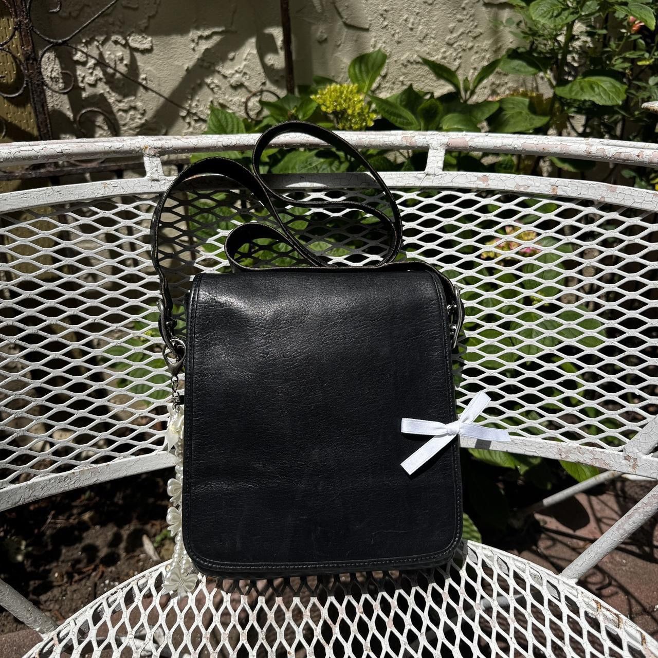 Coach Vintage Coach Black Leather Crossbody with Flap Size ONE SIZE - 1 Thumbnail