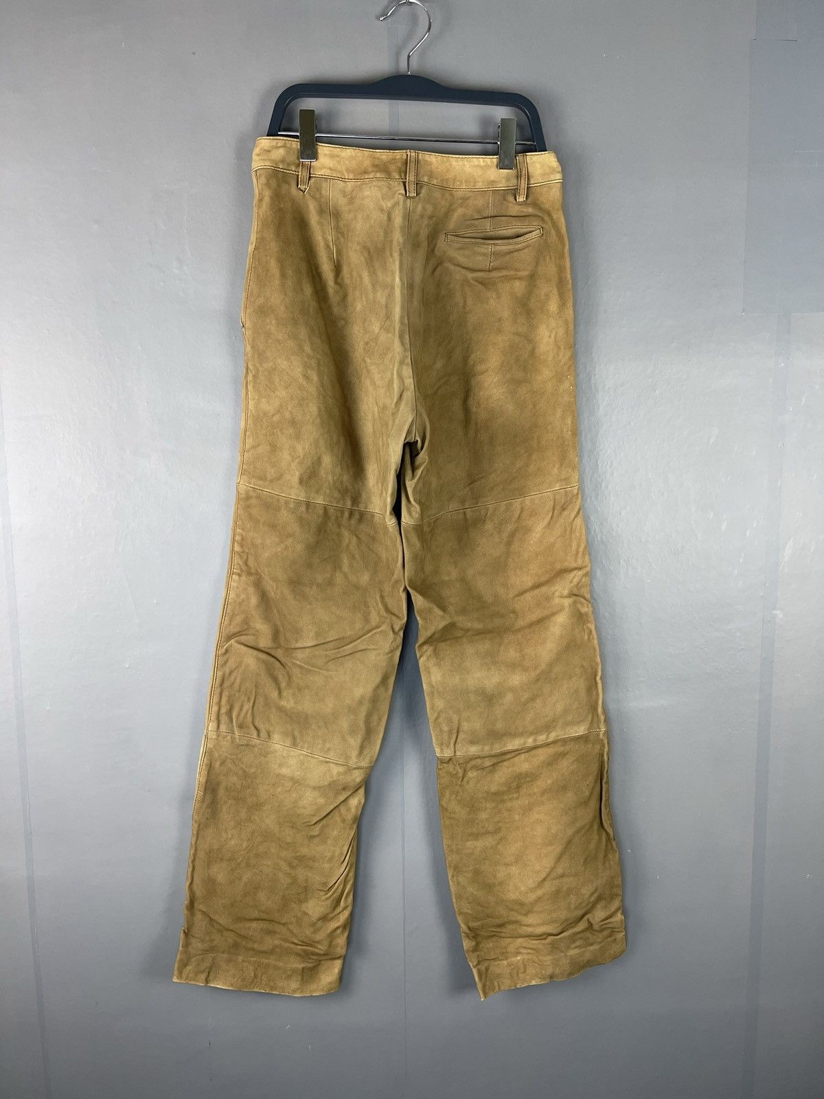 Max Mara × Vintage Vintage Max Mara Hungary Leather Pants Size 26" / US 2 / IT 38 - 2 Thumbnail