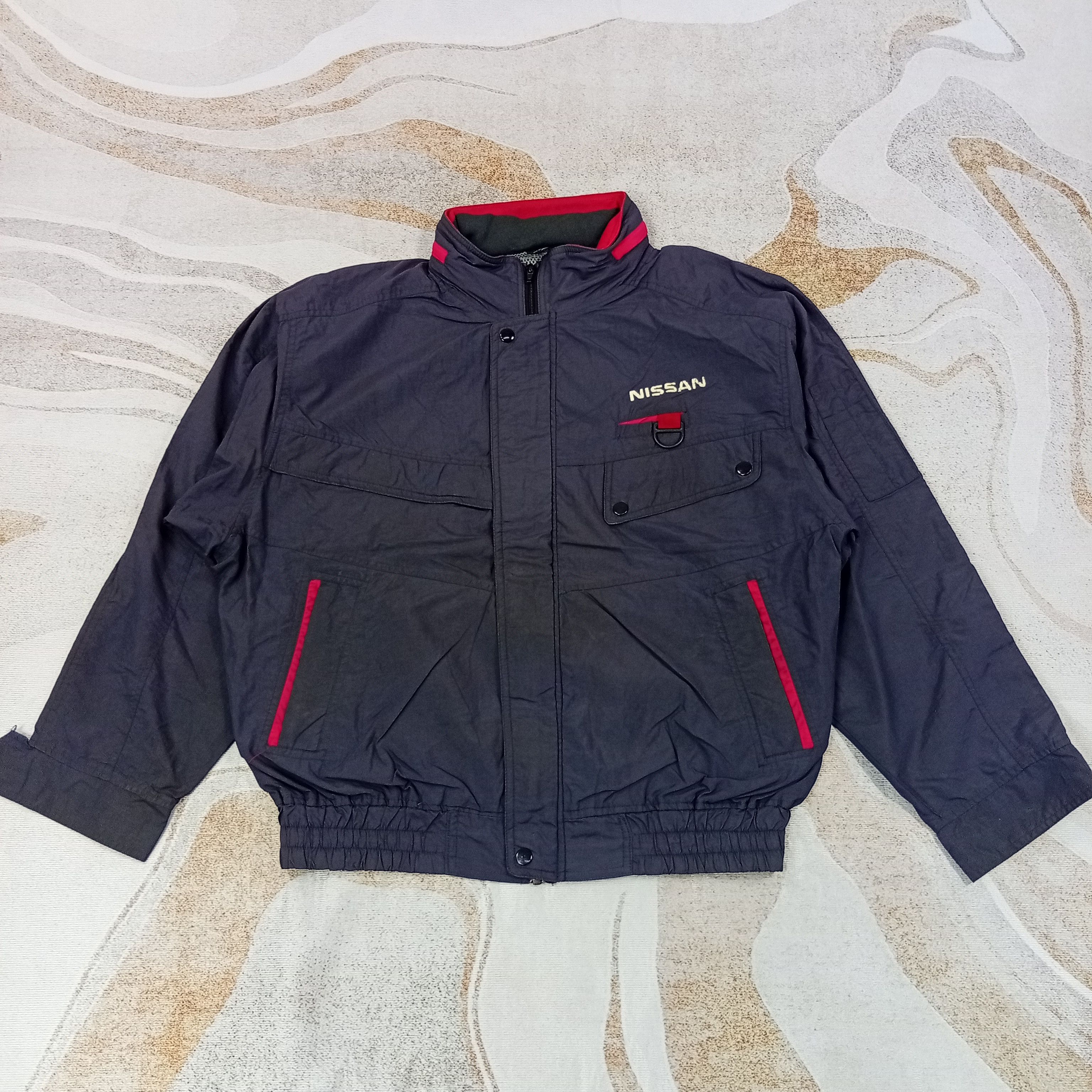 Japanese Brand × Vintage Nissan Motorsports Distressed Jacket c220n18 Size US XL / EU 56 / 4 - 3 Thumbnail