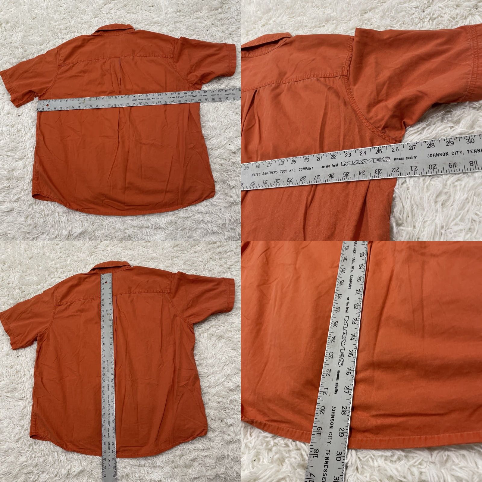 Eddie Bauer VINTAGE Eddie Bauer Button-Up Camp Shirt Men XL Orange Twill Oxford Retro 80s Classic Button-Down Collared Short Sleeve Mens Button-Up Shirt Size US XL / EU 56 / 4 - 8 Thumbnail