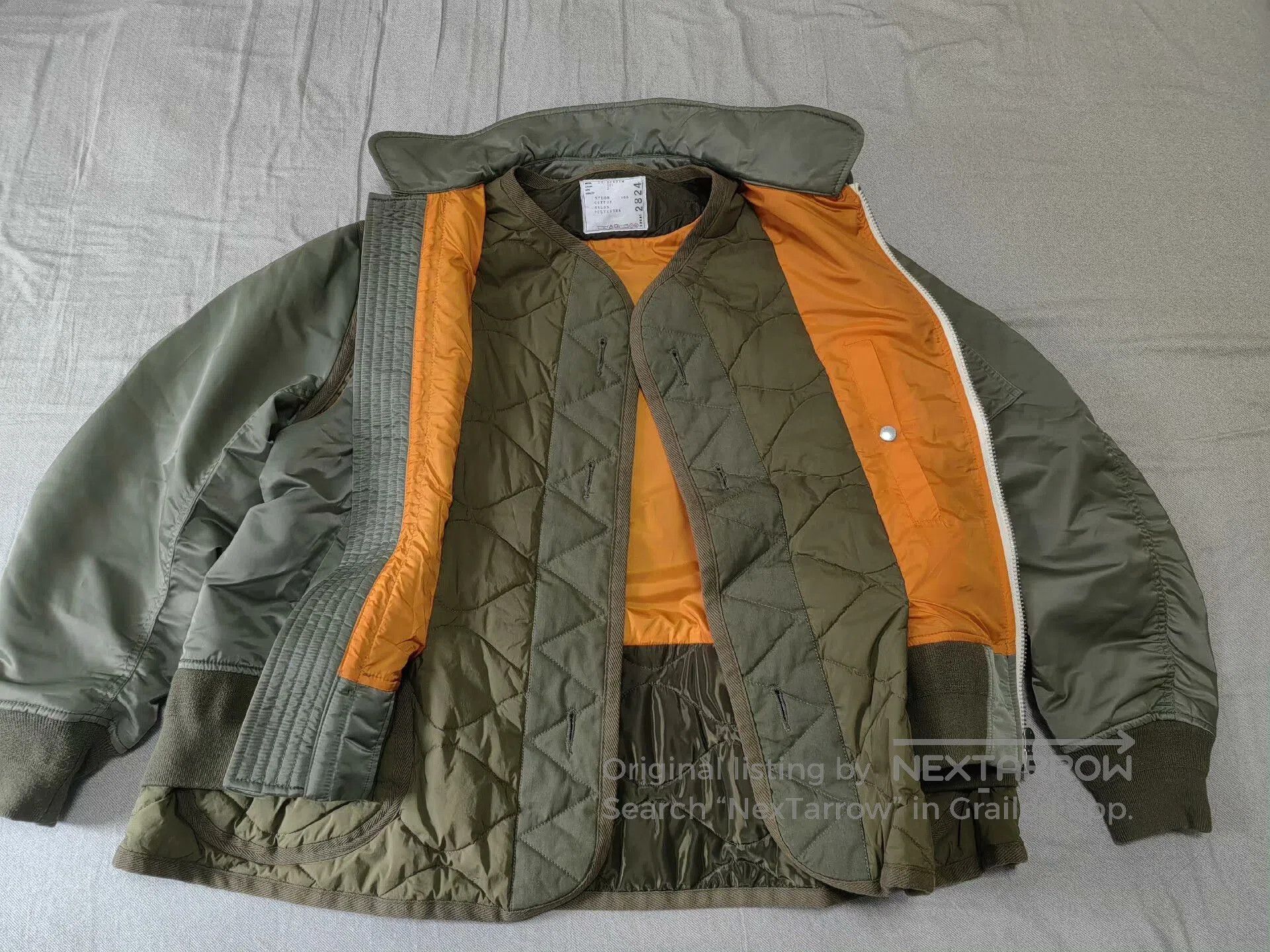 Sacai sacai nylon twill mix bomber jacket. Size US M / EU 48-50 / 2 - 6 Thumbnail