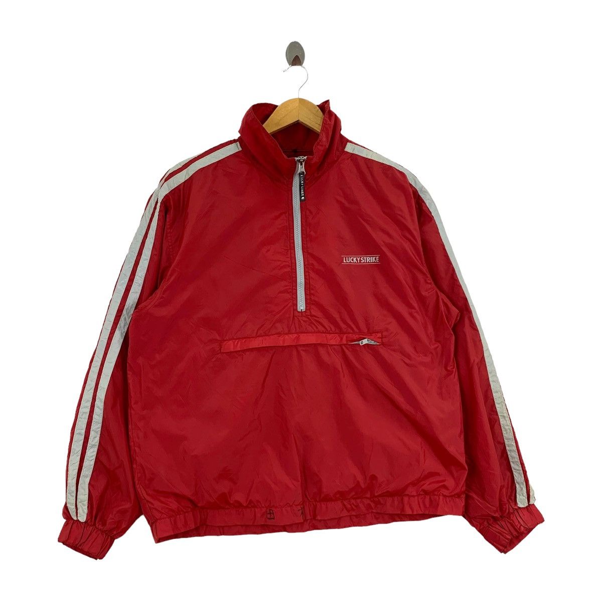 Vintage Vintage LUCKY STRIKE Racing Motorsport Half Zipper Anorak Size US M / EU 48-50 / 2 - 5 Thumbnail