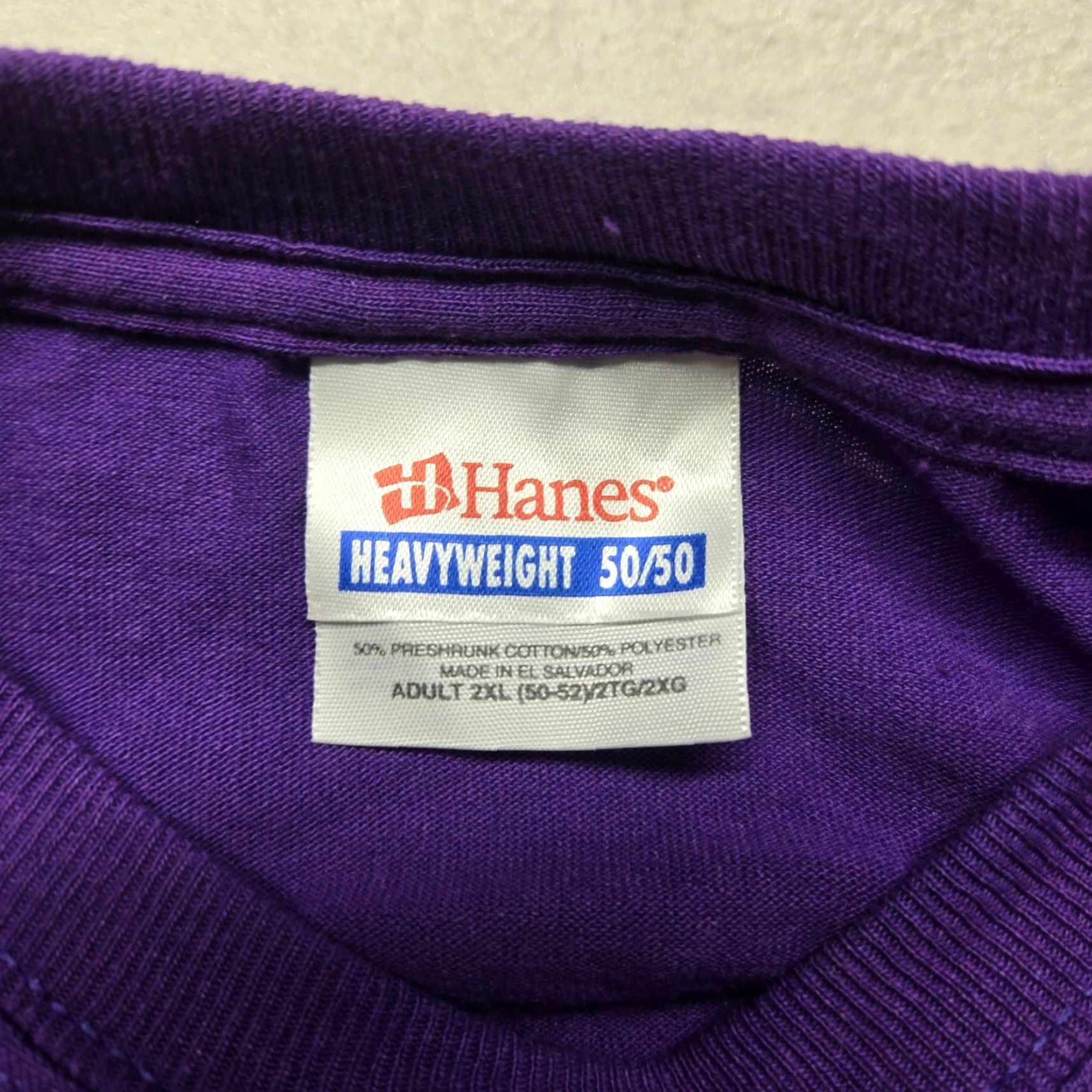 Hanes Hanes Shirt Adult Men's 2XL Purple Pulaski Panthers Virginia VA Tee T-Shirt XXL Size US XXL / EU 58 / 5 - 3 Thumbnail