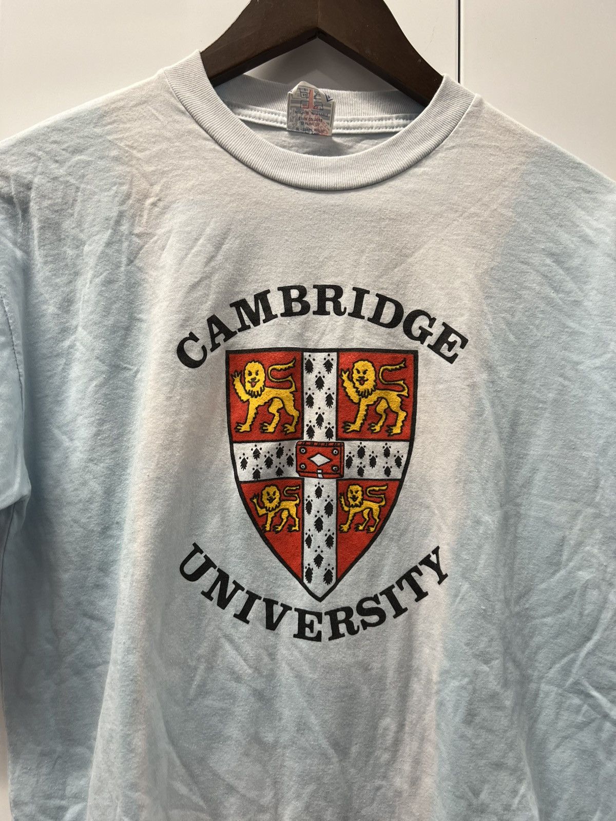 Vintage 90's VTG Vintage Cambridge University Retro School T Shirt Size US XL / EU 56 / 4 - 3 Thumbnail