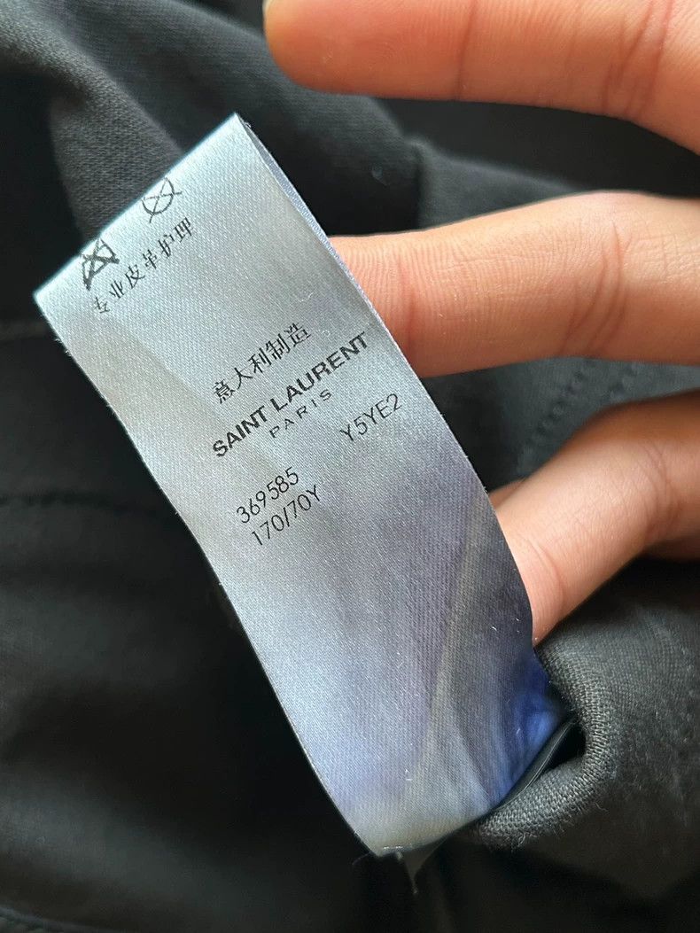 Yves Saint Laurent Saint Laruent Pure black sheepskin motorcycle leather pants Size US 30 / EU 46 - 4 Thumbnail