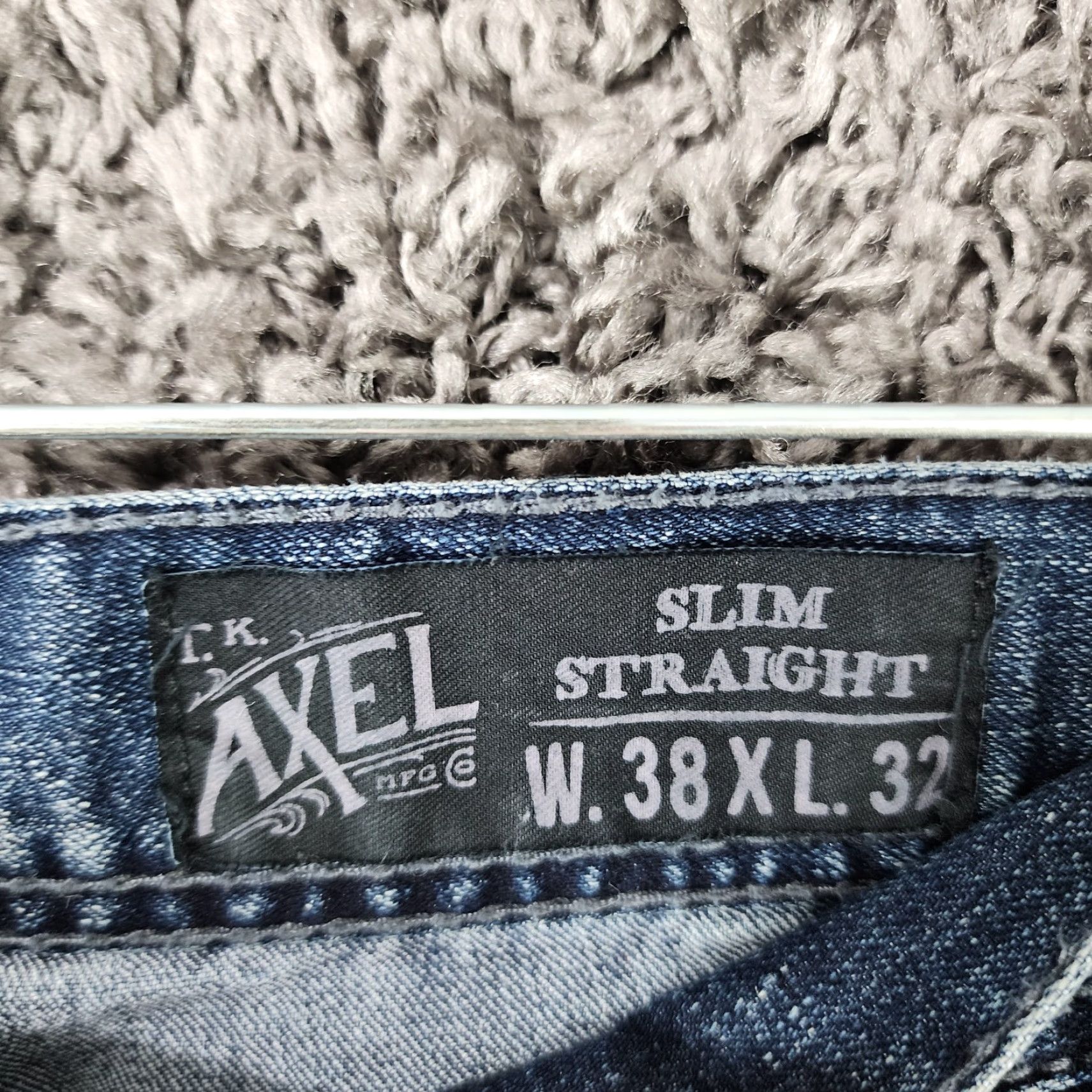 Vintage VINTAGE TK Axel Jeans Slim Straight Mens 38x31 Blue Denim Jeans Mens 90s Style Size US 38 / EU 54 - 3 Thumbnail