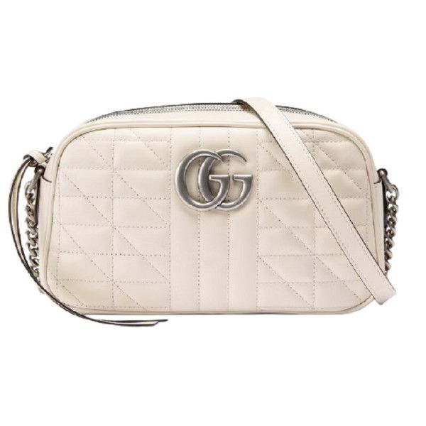 Gucci o1la5ras0526 Size: OS / GG Marmont Handbag in White Size ONE SIZE - 1 Thumbnail