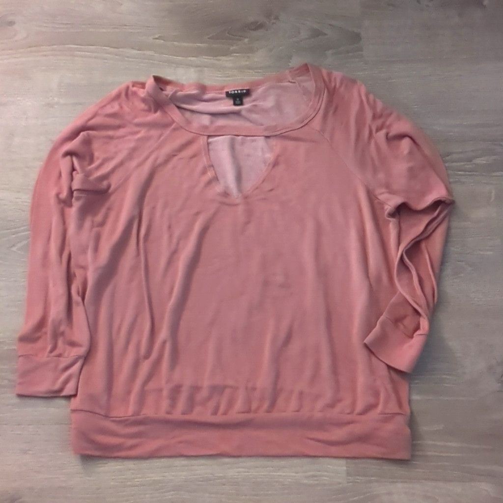 Torrid Torrid muave long sleeve top size 0 Size XS / US 0-2 / IT 36-38 - 1 Thumbnail