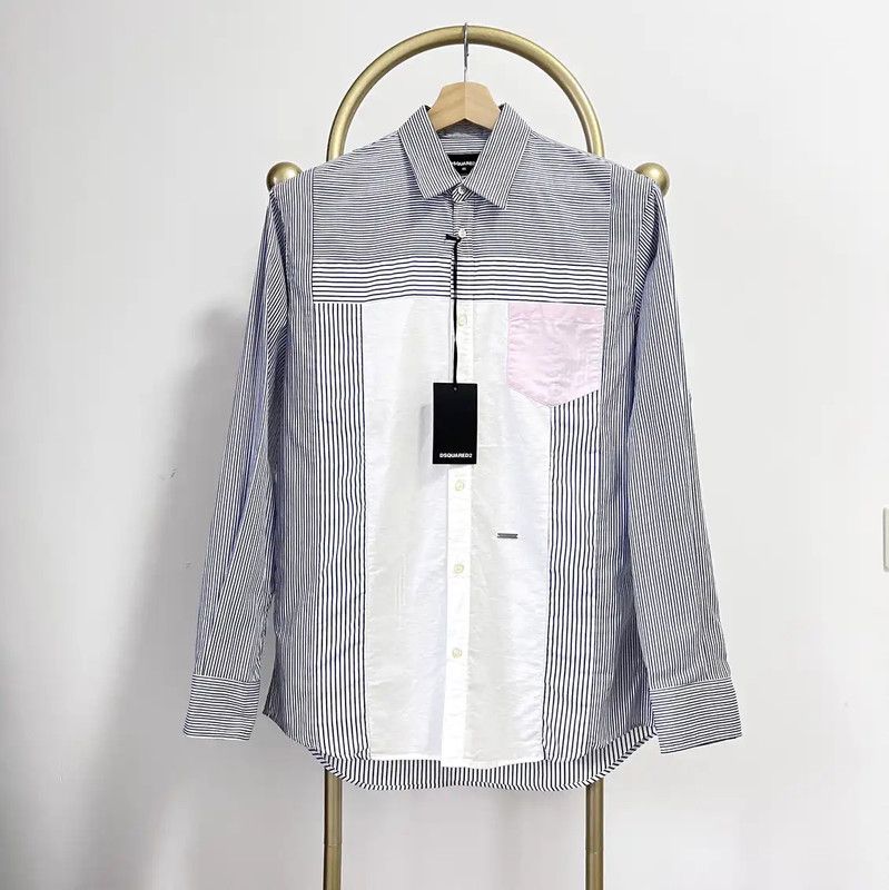 Dsquared2 DSQUARED2 Men's Colorful Long Sleeve Shirt 0089 Size US M / EU 48-50 / 2 - 1 Thumbnail