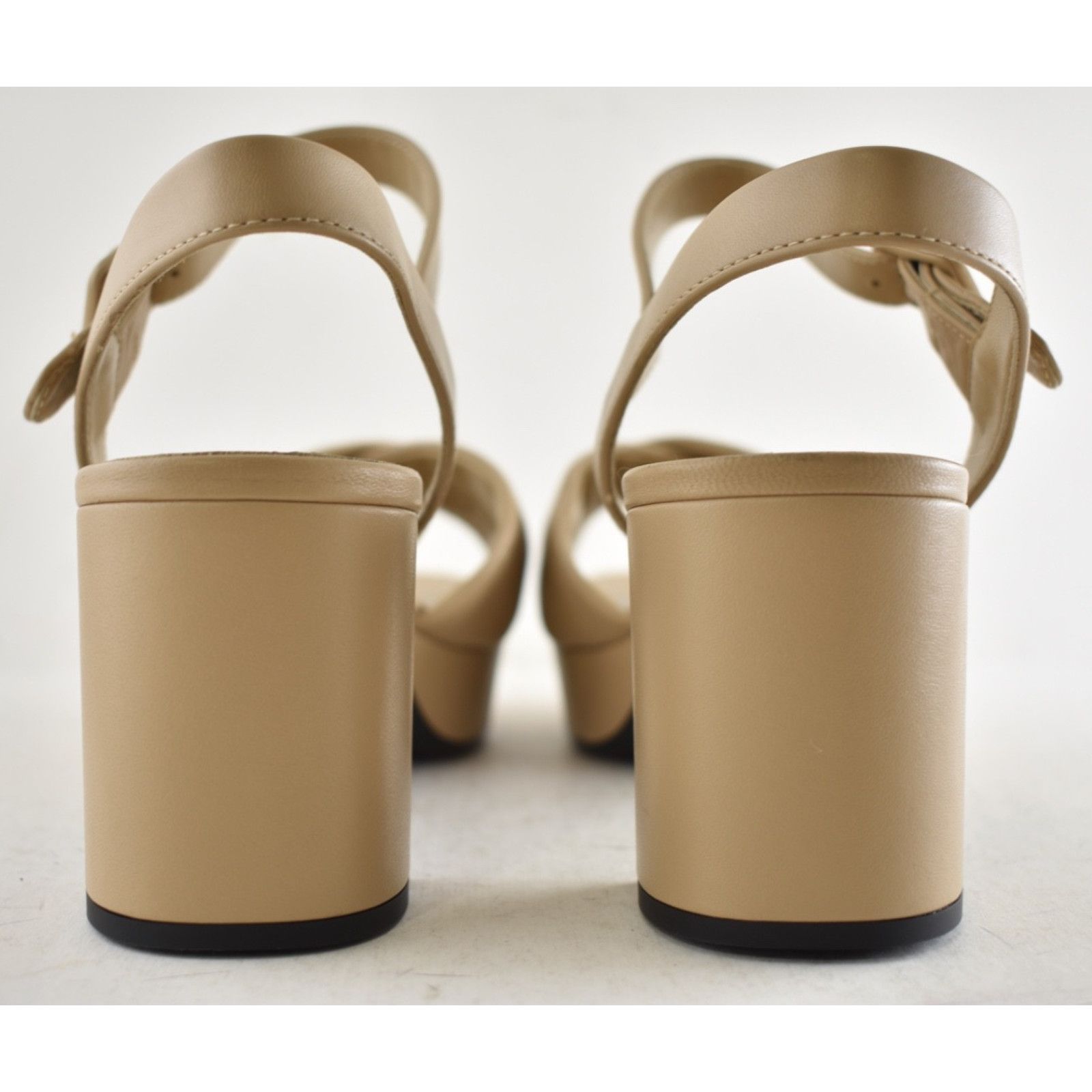 Prada Prada 65mm Nude Beige Quilted Leather Platform Sandal 41 Size US 11 / IT 41 - 16 Thumbnail