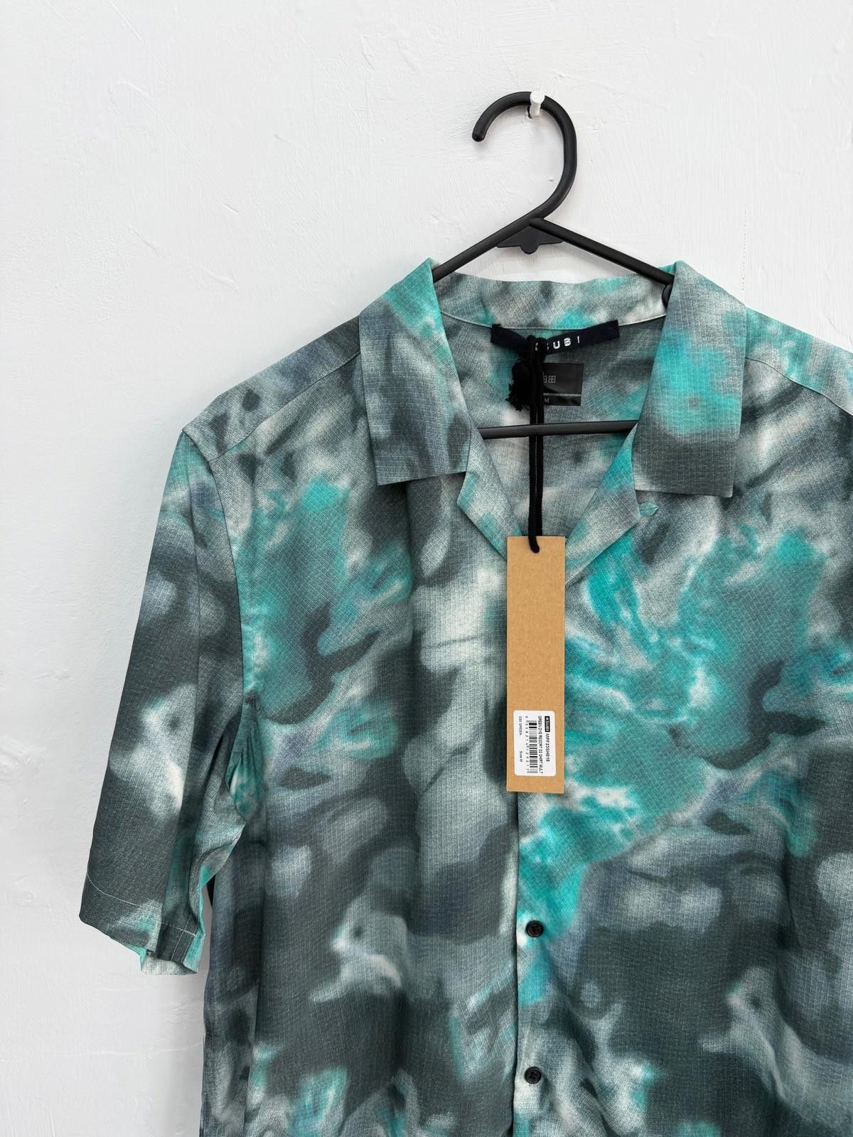 Ksubi new ksubi medium m short sleeve resort shirt green dye Size US M / EU 48-50 / 2 - 2 Thumbnail