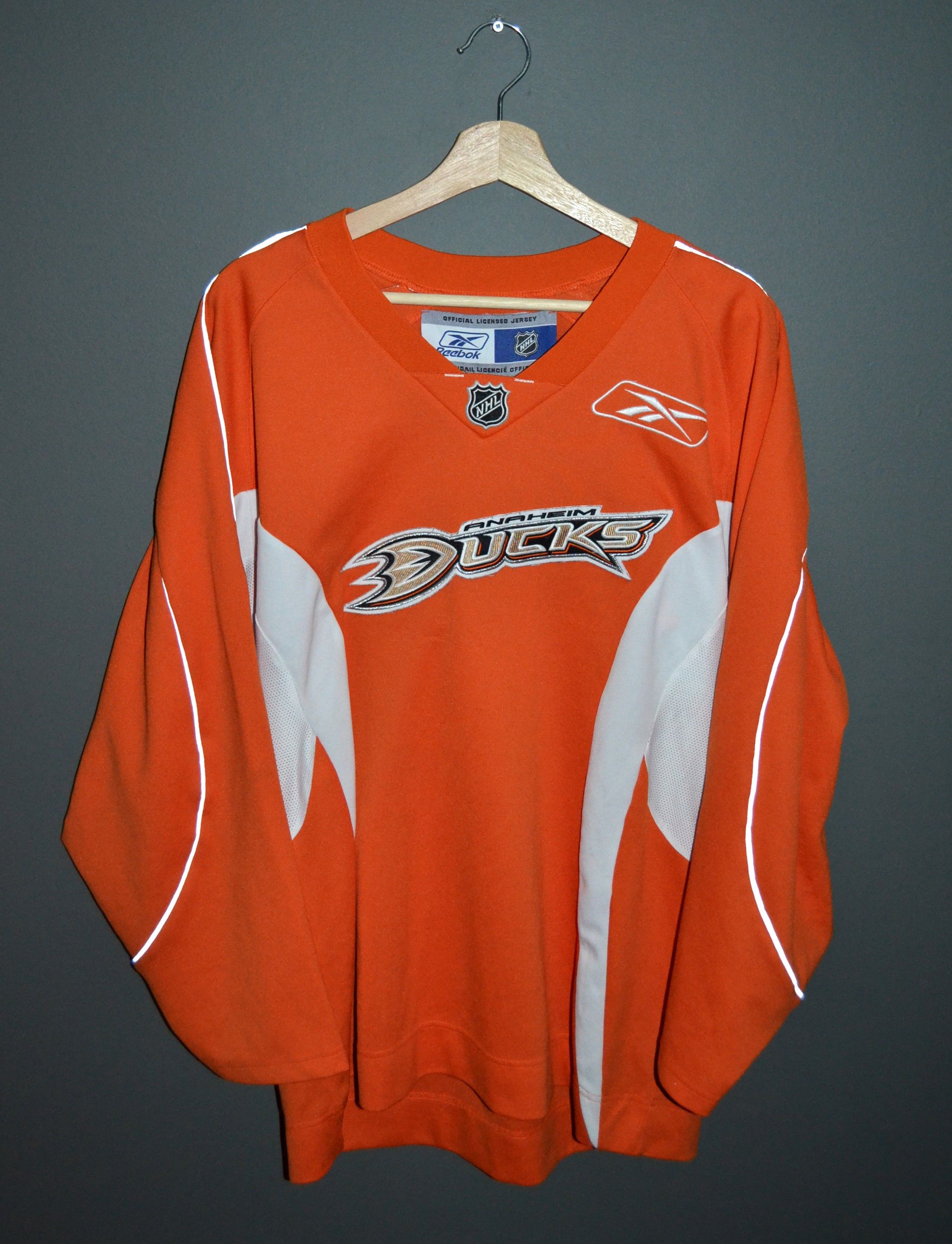 Reebok × Vintage Anaheim Mighty Ducks Vintage Orange Reebok Jersey M Orange Size US M / EU 48-50 / 2 - 2 Thumbnail