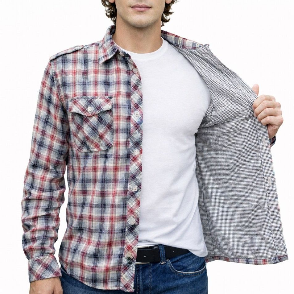 Paper Denim & Cloth Paper Denim & Cloth PD&C Double Layer Military Style Shirt Size US L / EU 52-54 / 3 - 1 Thumbnail