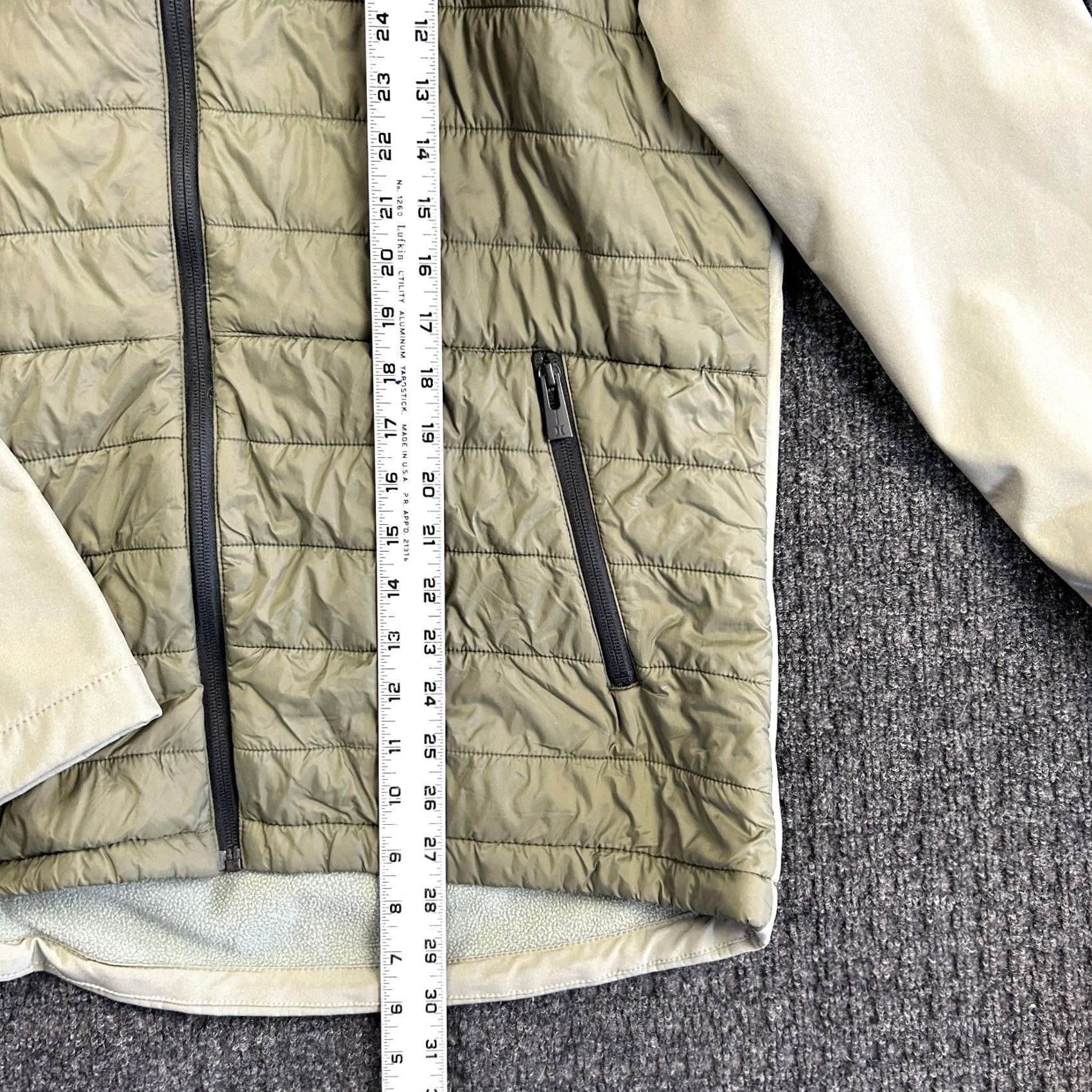 Hurley Hurley Sonora Jacket Mens L Green Hooded Full Zip Soft Shell Logo Windbreaker Size US L / EU 52-54 / 3 - 6 Thumbnail