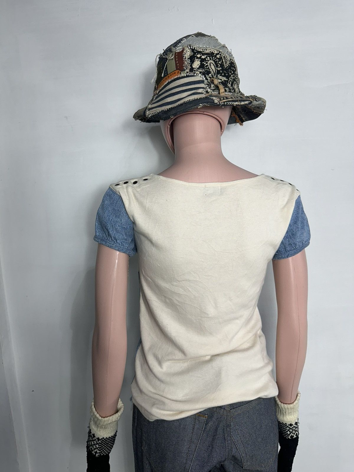 Levi's × Levi's Vintage Clothing × Vintage Vintage Levi’s Sample Hybrid Tshirt Denim and Cotton Size S / US 4 / IT 40 - 16 Thumbnail