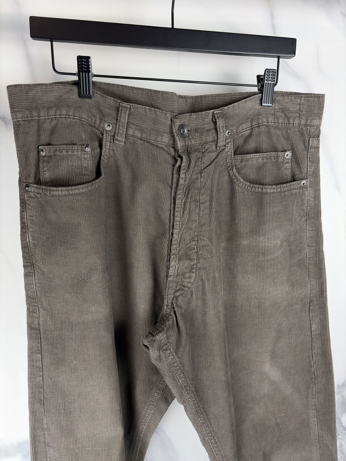 Rick Owens FW06 Rick Owens Dustulator Corduroy Detroit Denim Jeans Size US 33 - 2 Thumbnail