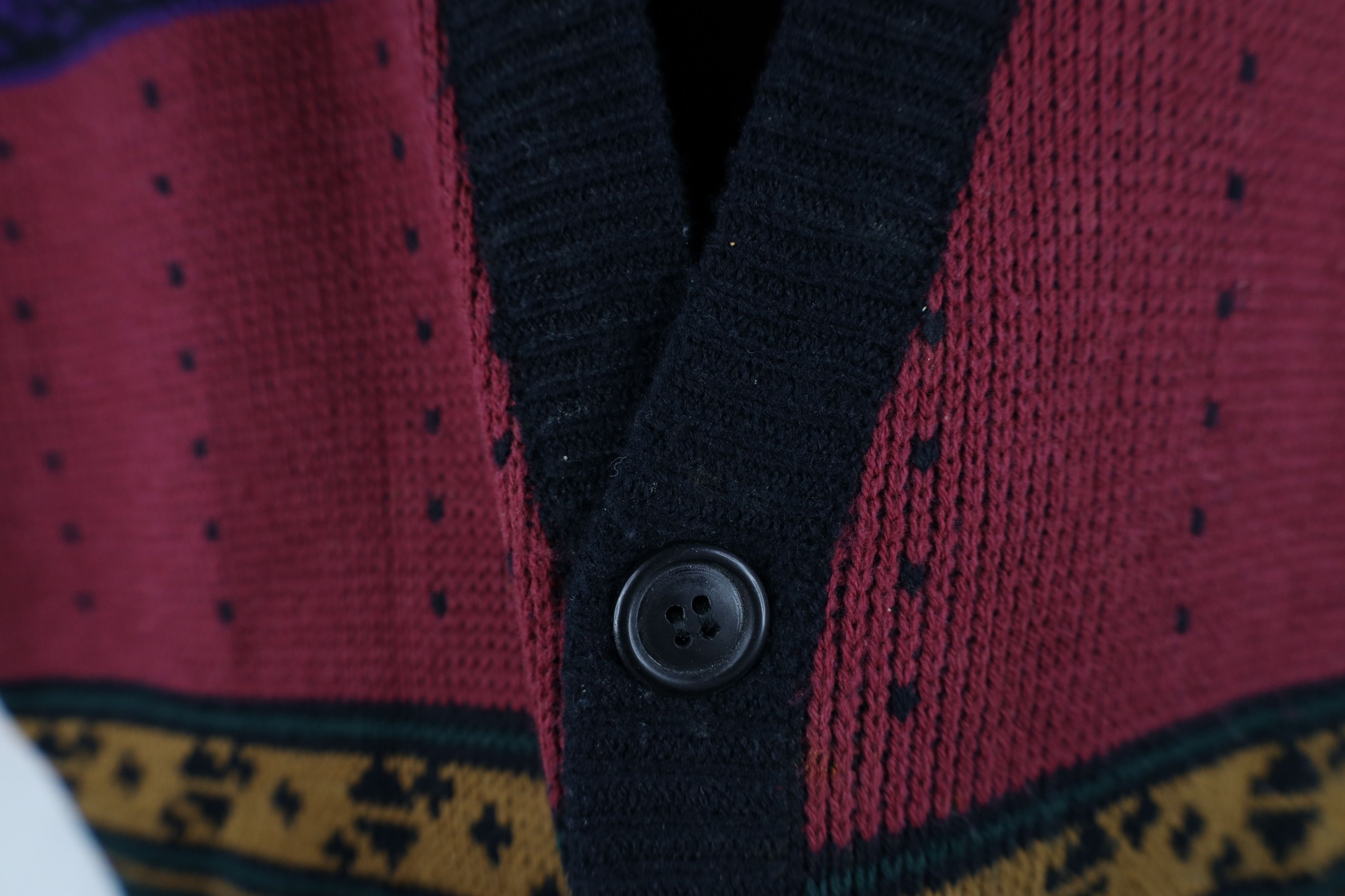 Vintage Vintage 90s Streetwear Fair Isle Knit Cardigan Sweater Vest Size US M / EU 48-50 / 2 - 6 Thumbnail
