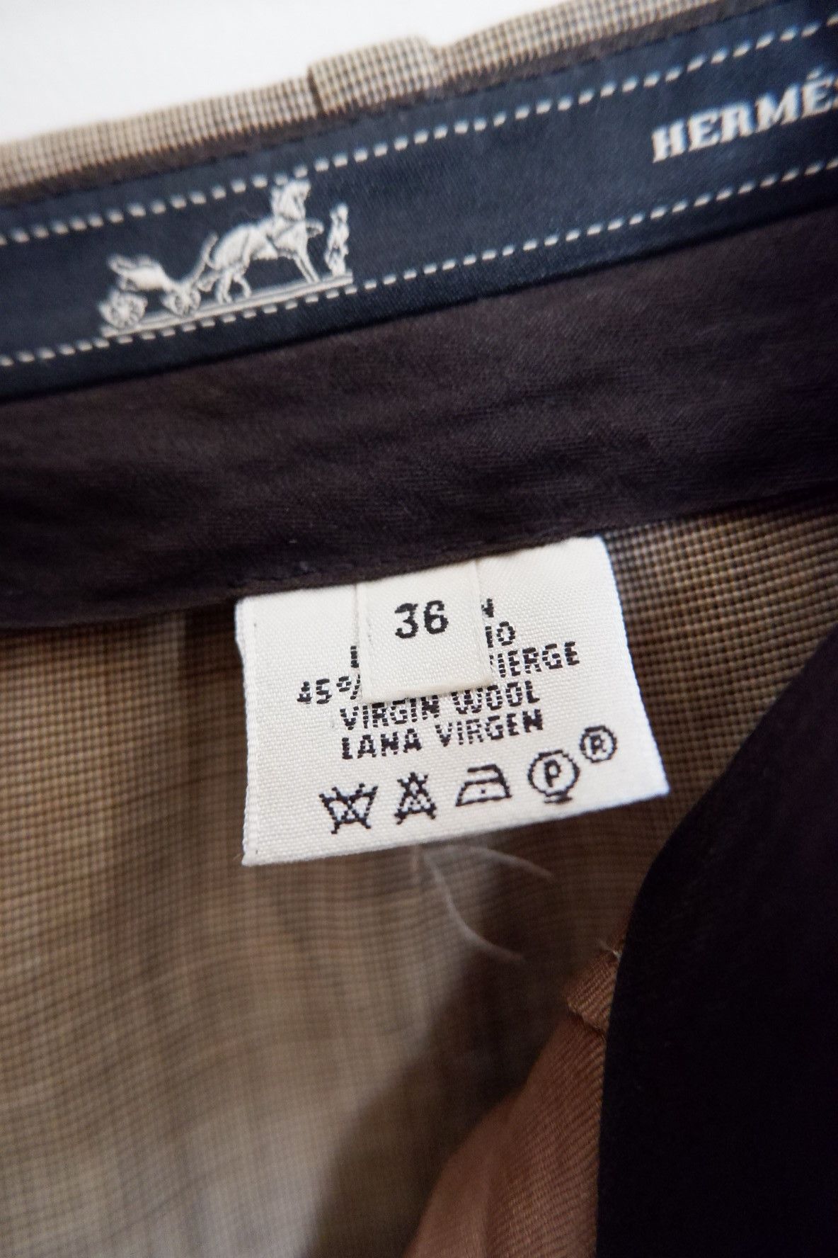 Hermes Vintage Hermes by Maison Margiela Linen Wool Pants Size US 26 / EU 42 - 9 Thumbnail