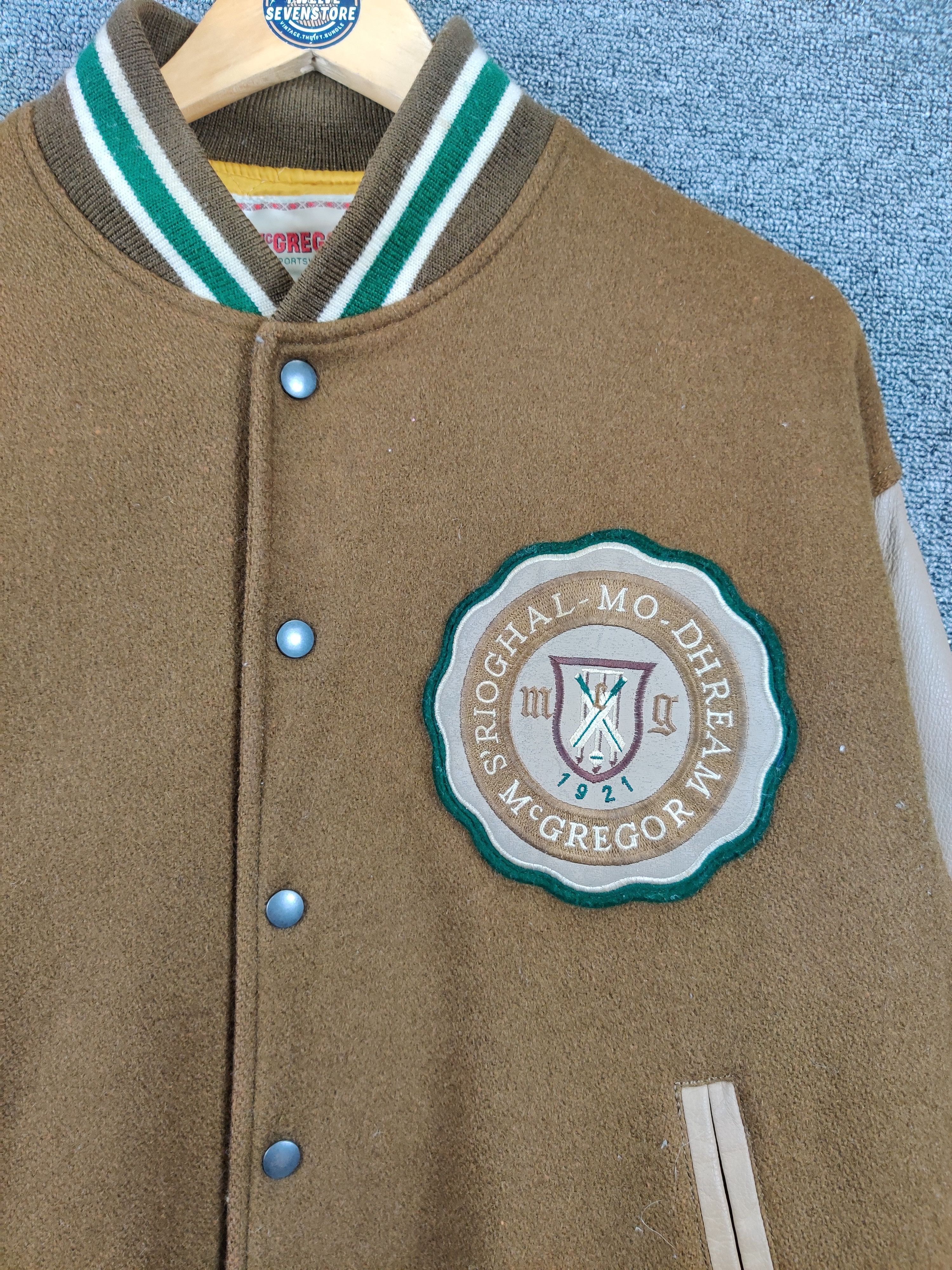 McGregor Vintage 90s McGregor Wool Varsity Leather Jacket Size US L / EU 52-54 / 3 - 9 Thumbnail