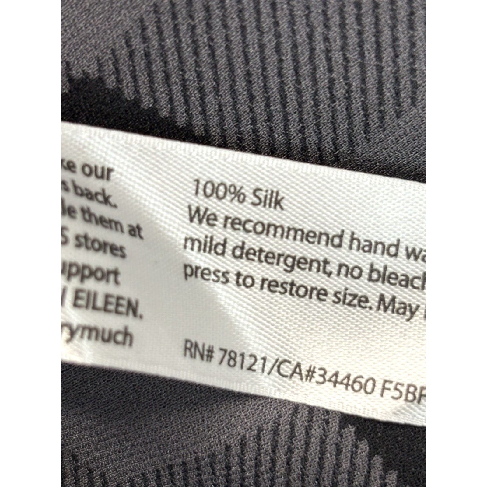 Eileen Fisher Eileen Fisher Tunic Tank Top Shirt L 100% Silk Black Gray Check Lagenlook Womens Shirt Size L / US 10 / IT 46 - 8 Thumbnail