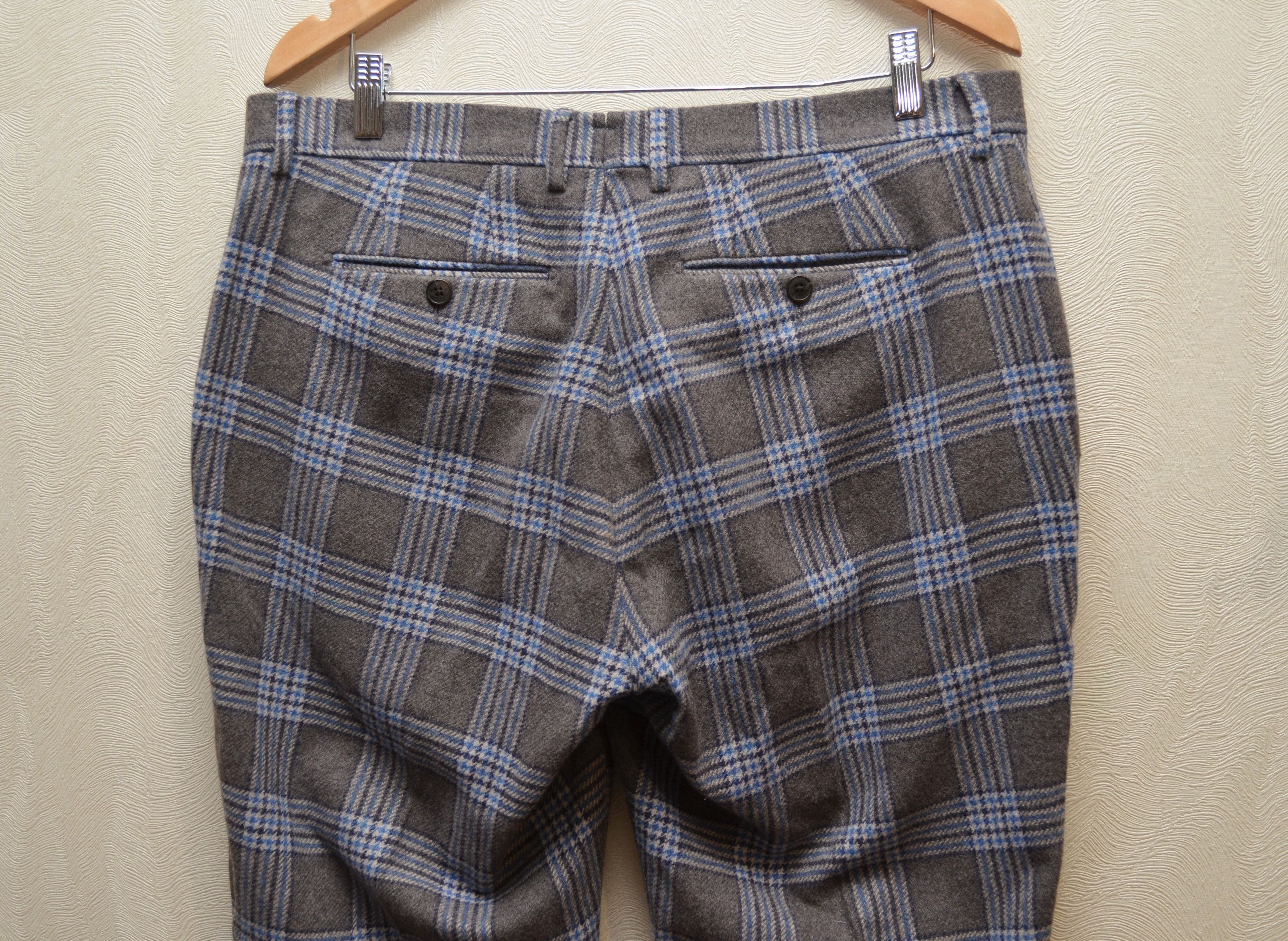 Designer × Hackett HACKETT KENSINGTON Slim Winter Check Trousers Pants Wool Size US 36 / EU 52 - 8 Thumbnail
