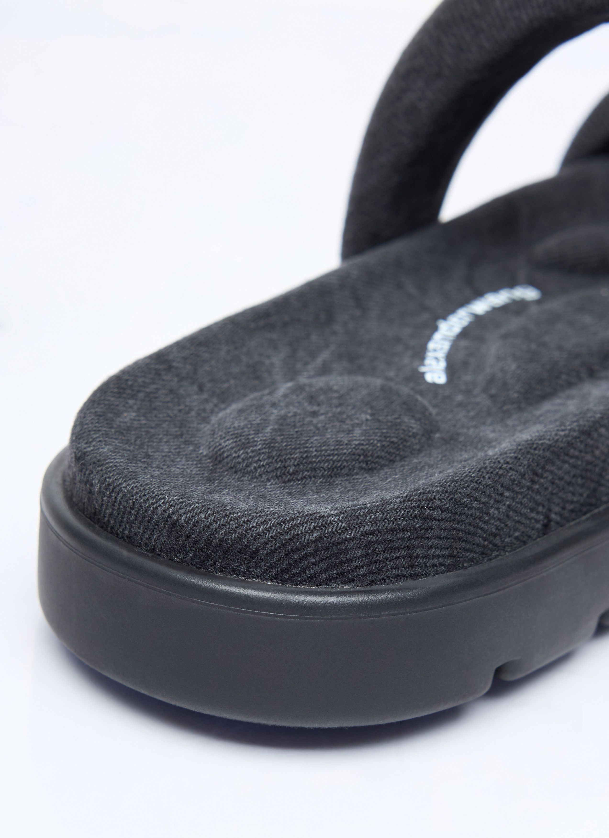 Alexander Wang o1s22i1n0225 Denim Jay Slides in Black Size US 10 / IT 40 - 5 Thumbnail