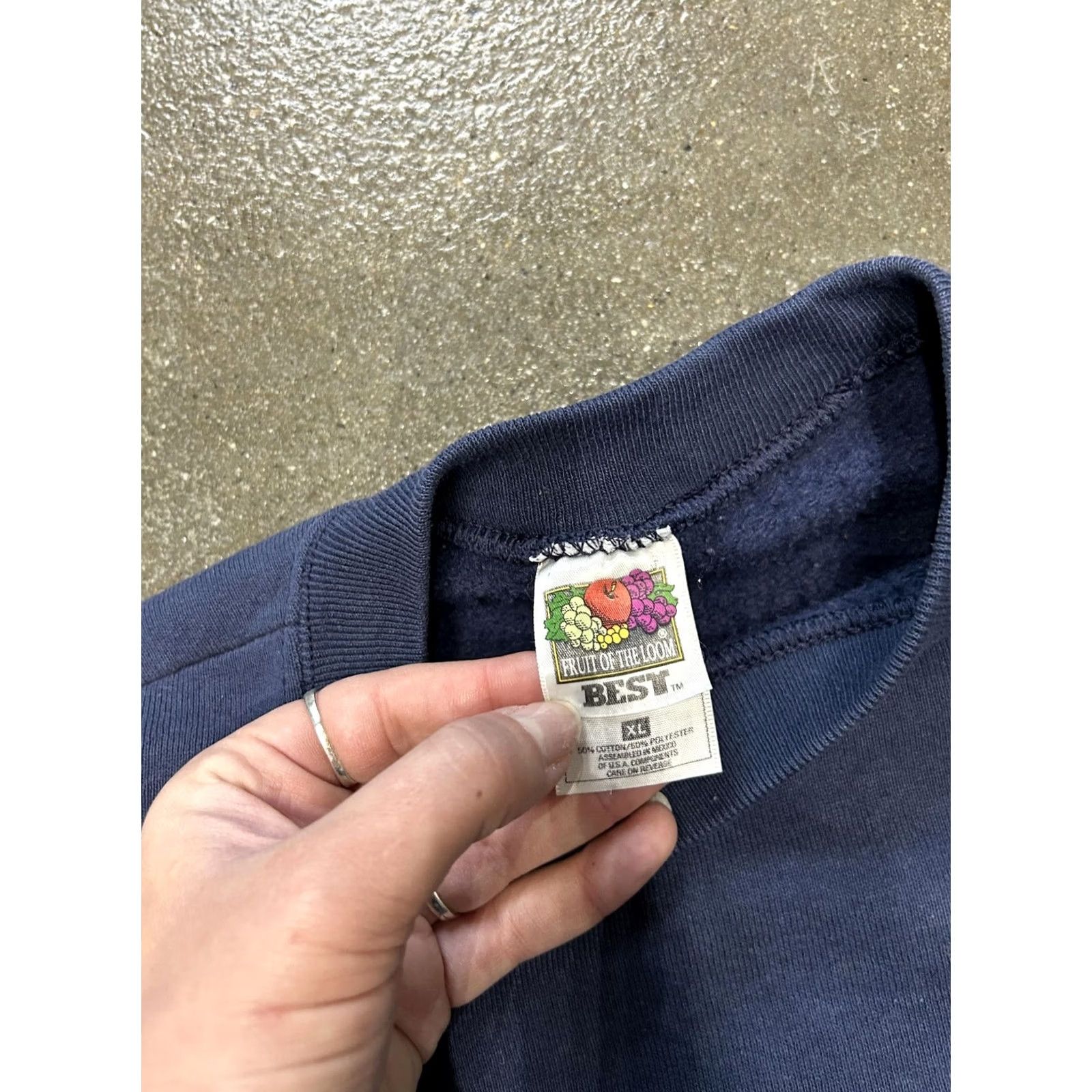 Fruit Of The Loom VINTAGE Las Vegas Sweatshirt Crewneck Mens XL Blue USA Nevada Fruit of the Loom 90s Size US XL / EU 56 / 4 - 3 Thumbnail