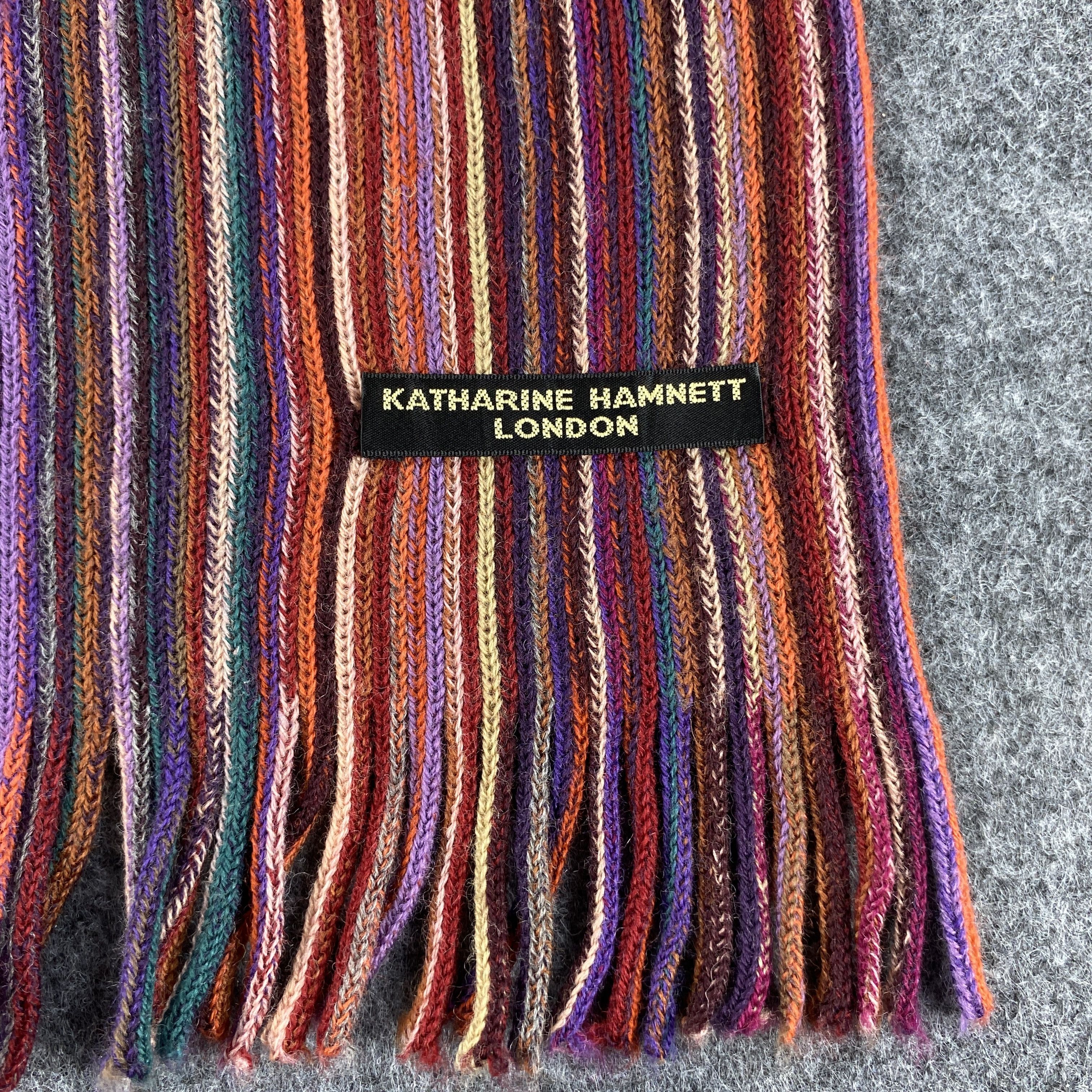 Katharine Hamnett London × Vintage Katharine Hamnett London Scarf # Muffler # Neckwear # D421 Size ONE SIZE - 2 Thumbnail