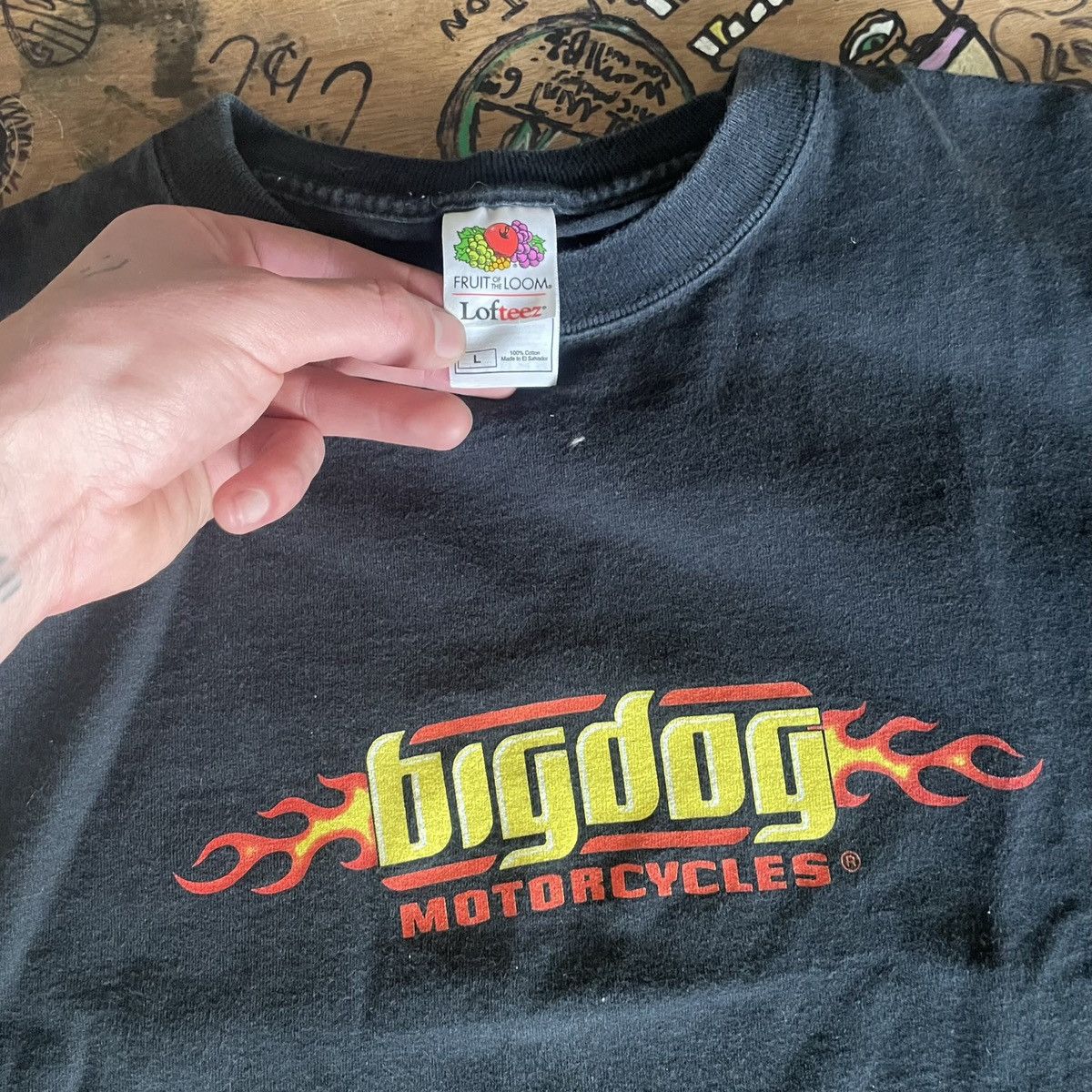 Harley Davidson × Vintage Y2K Motorcycle T Shirt Size US L / EU 52-54 / 3 - 3 Thumbnail