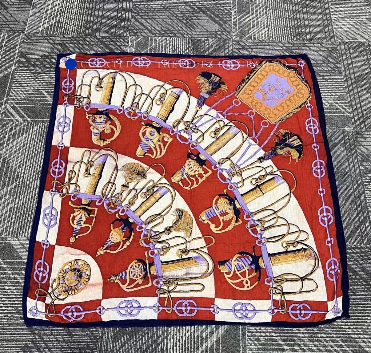 Hermes Luxurious Red Cashmere Wool Scarf Size ONE SIZE - 1 Thumbnail