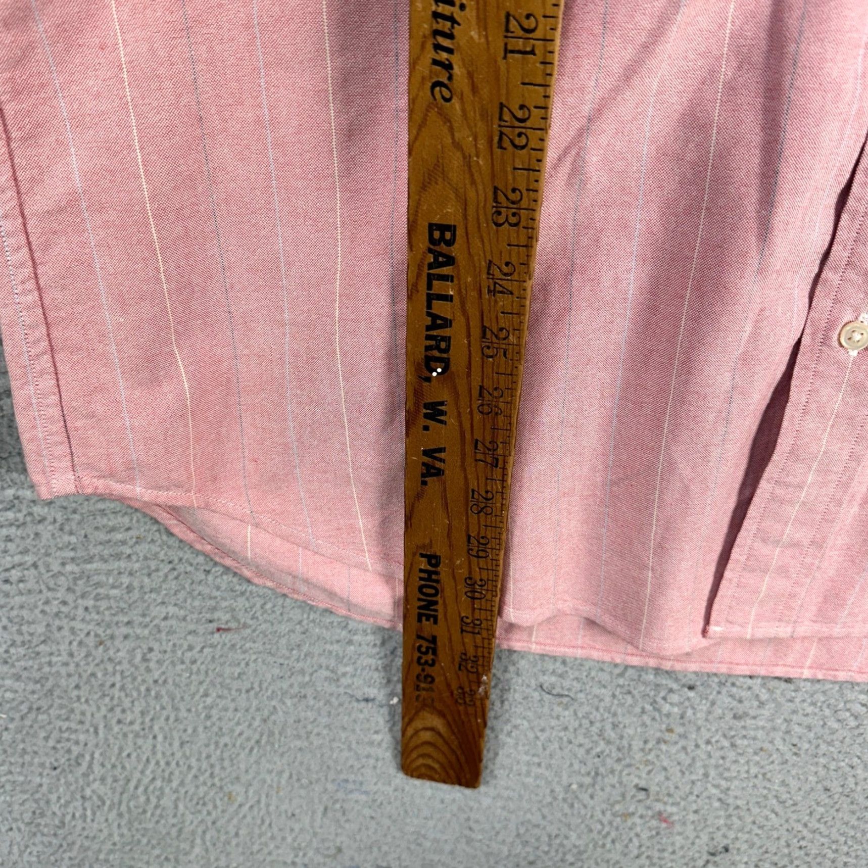 J.Crew J. Crew Shirt Button Down Mens XL Pink Stripes Pocket Long Sleeve Relaxed Fit Size US XL / EU 56 / 4 - 6 Thumbnail
