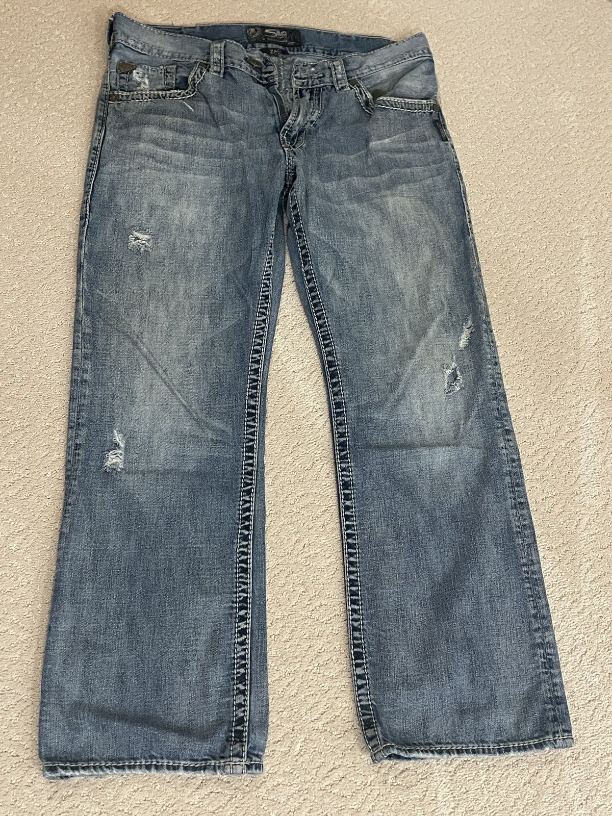 Silver Jeans Co. Men’s Silver Jeans Co Zac Relaxed Fit Jeans Size US 33 - 7 Thumbnail
