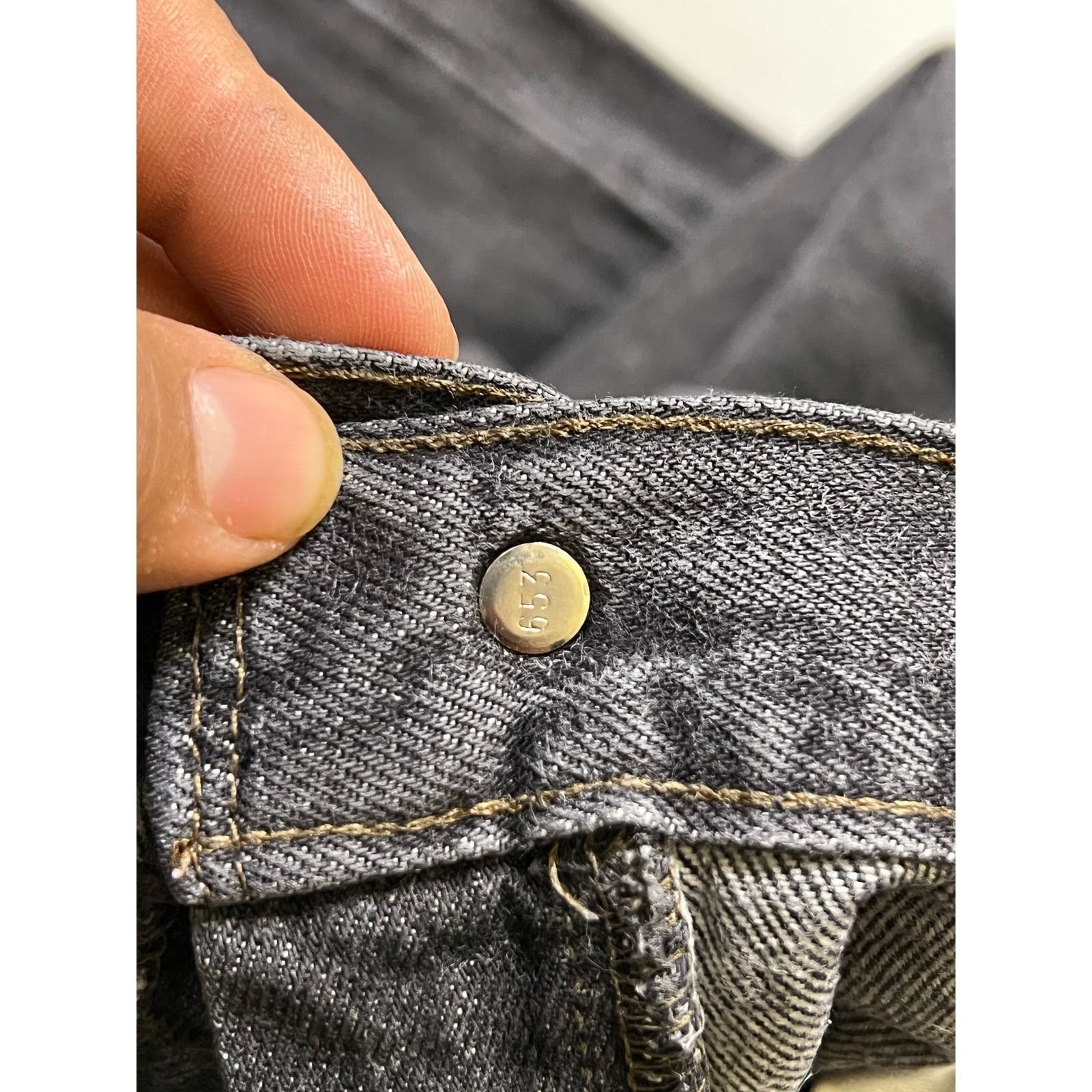 Levi's Vintage Levi's 501 Black / Gray Denim Jeans Men's 38x30 90s Size US 38 / EU 54 - 5 Thumbnail