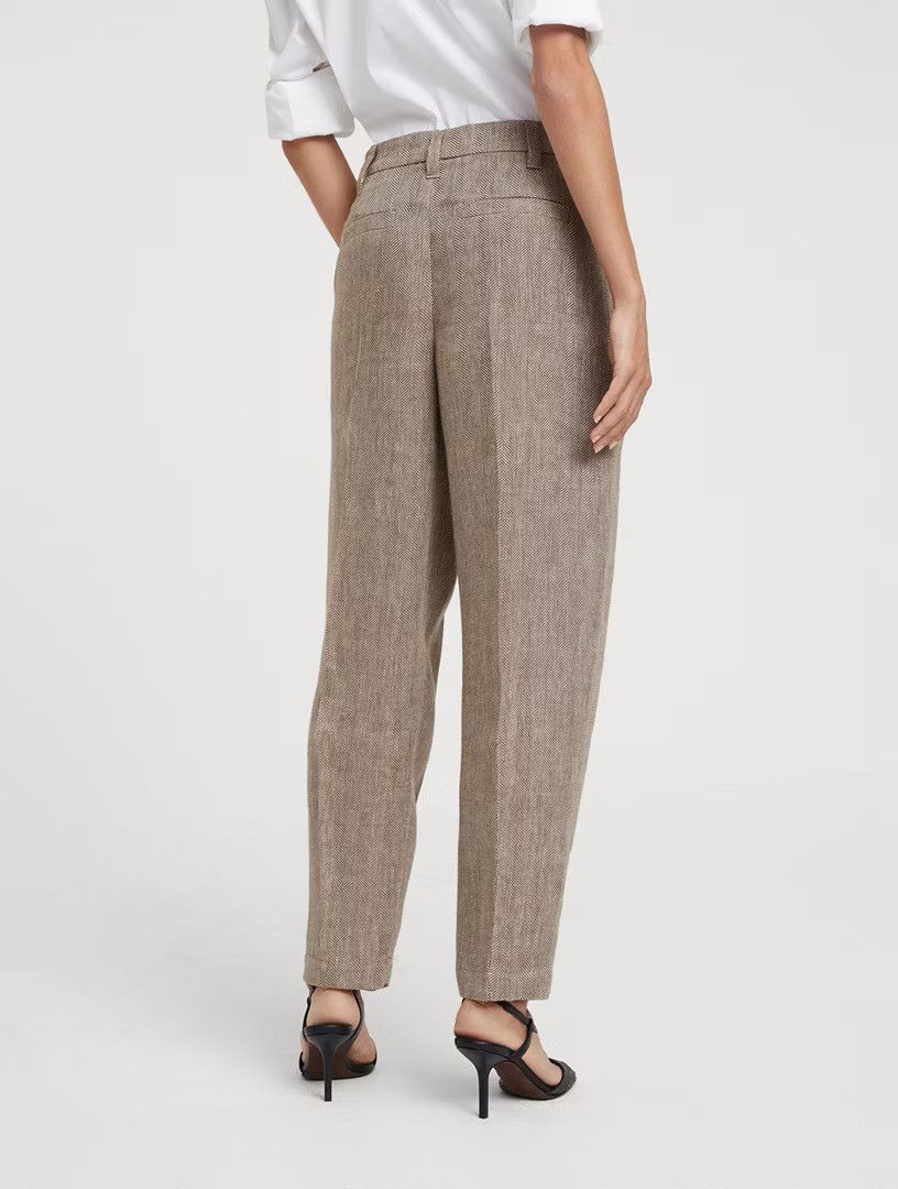 Brunello Cucinelli o1la1rc1a0425 Pants in Tobacco Size 28" / US 6 / IT 42 - 3 Thumbnail
