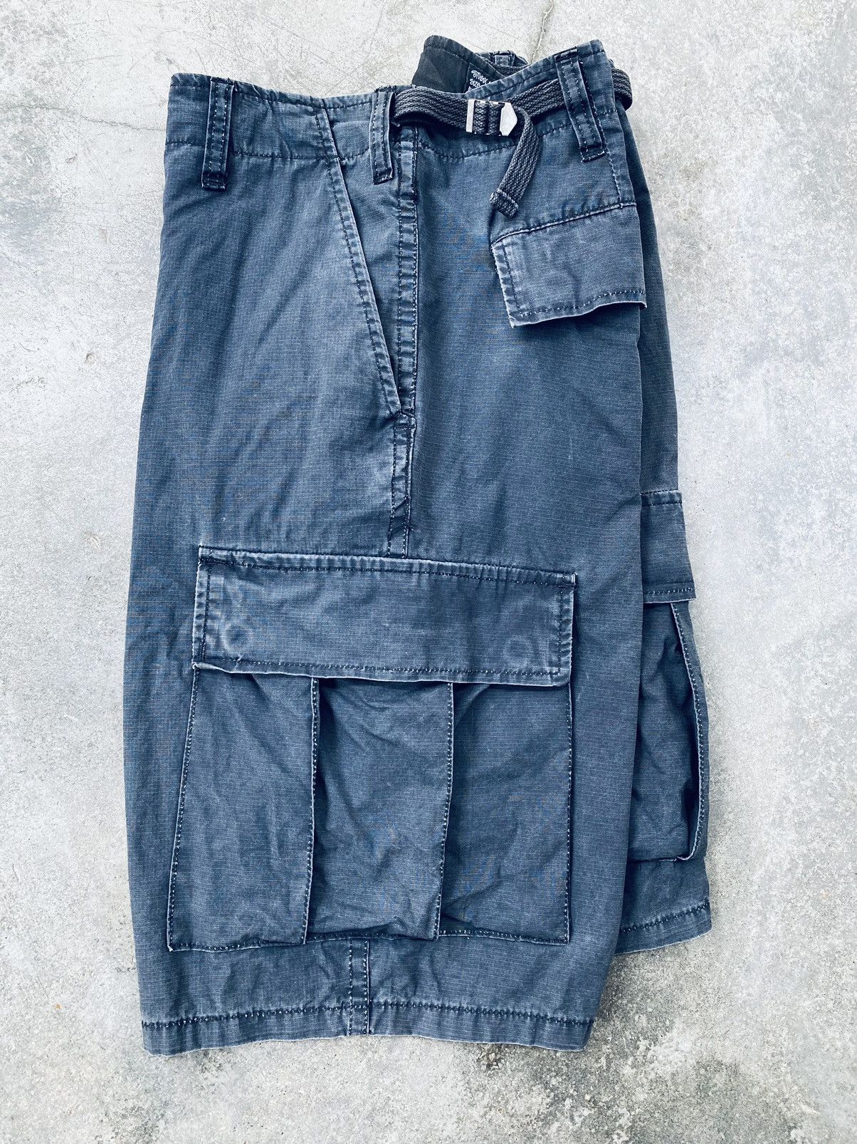 Stussy Vintage Stussy Distressed Cargo Short Pants Size US 35 - 14 Thumbnail