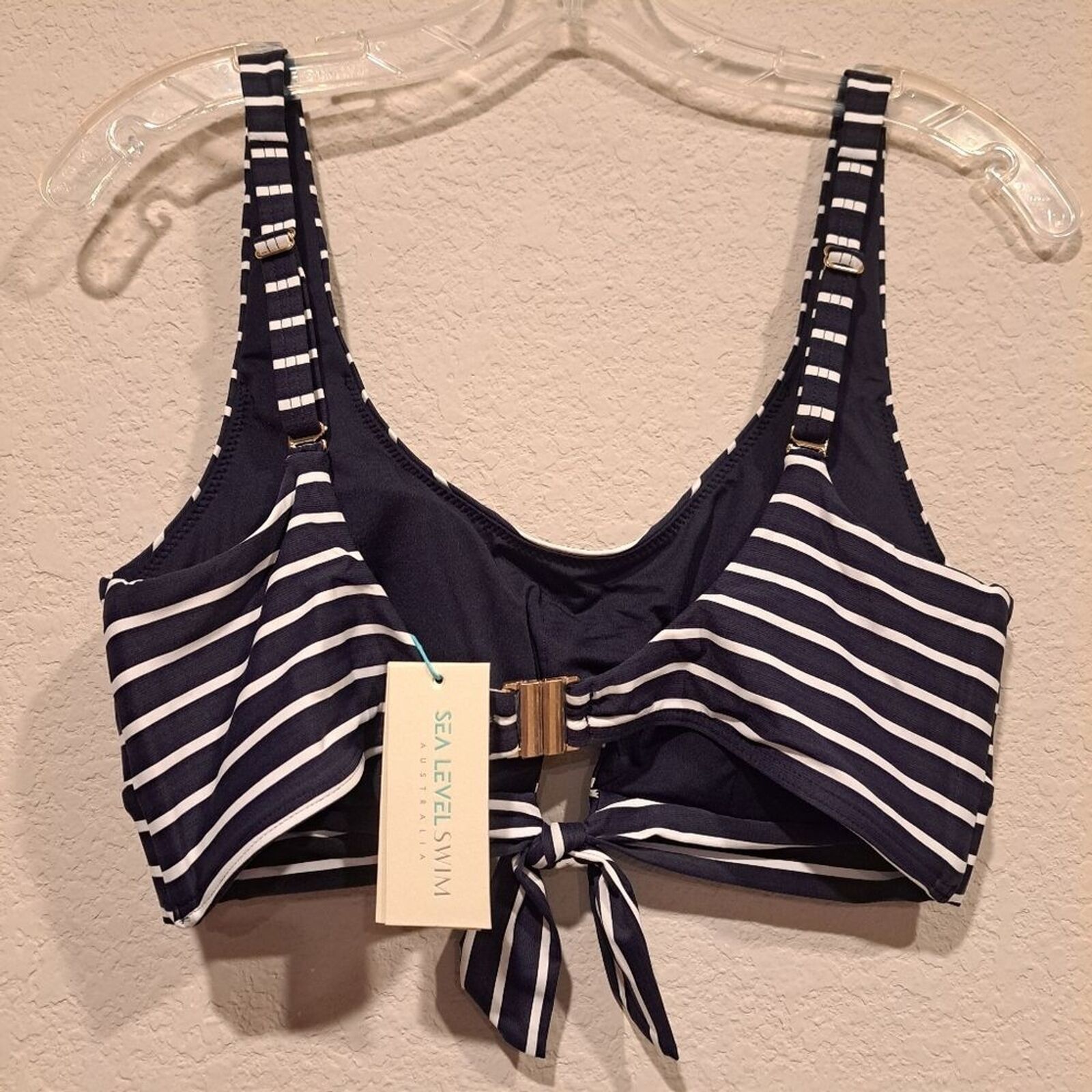Other Sea Level Swim Charmarel Tie Front Underwire Bikini Top 10 Size ONE SIZE - 3 Thumbnail