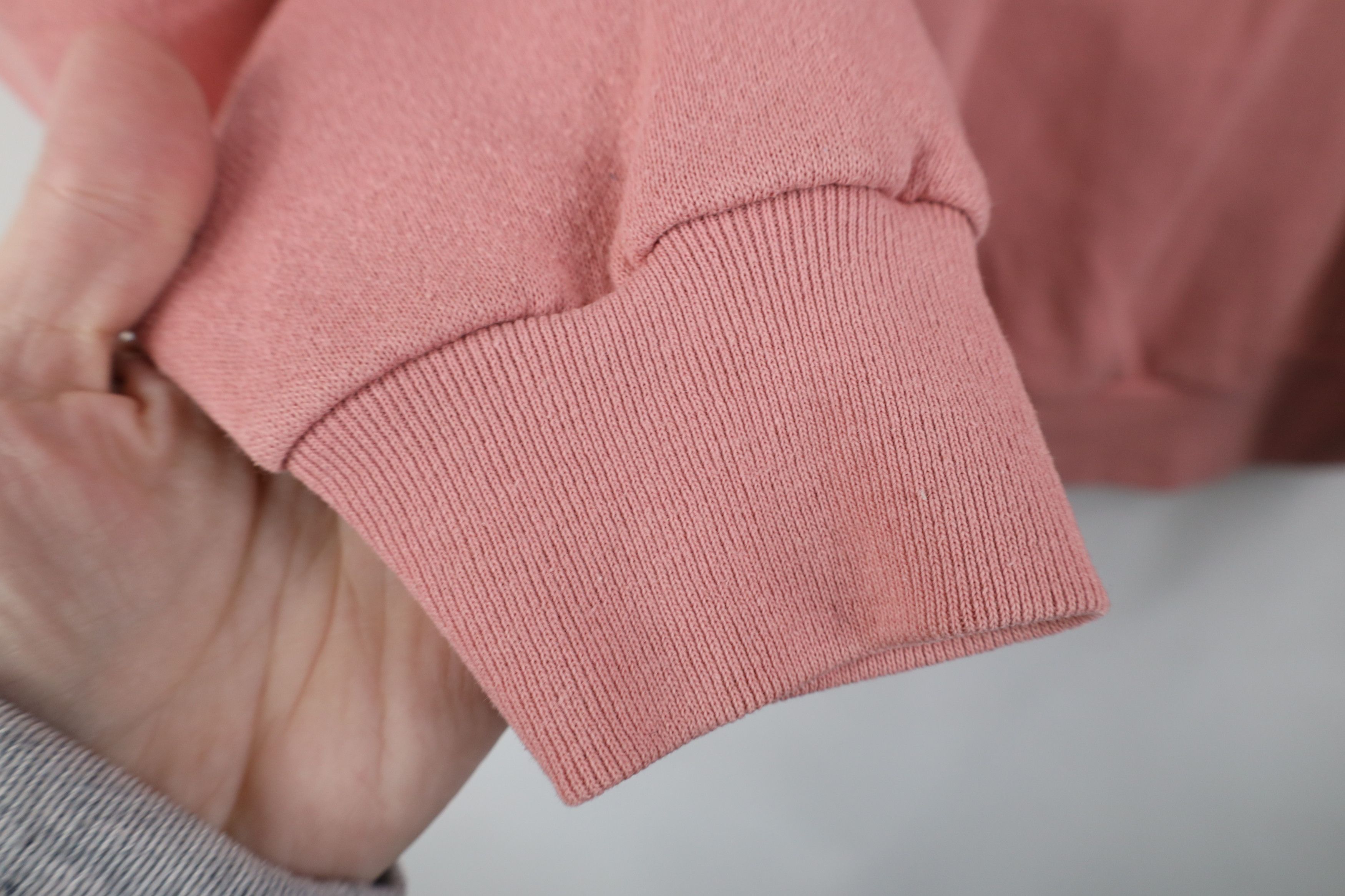 Vintage Vintage 90s Streetwear Blank Crewneck Sweatshirt Light Pink Size US XL / EU 56 / 4 - 6 Thumbnail