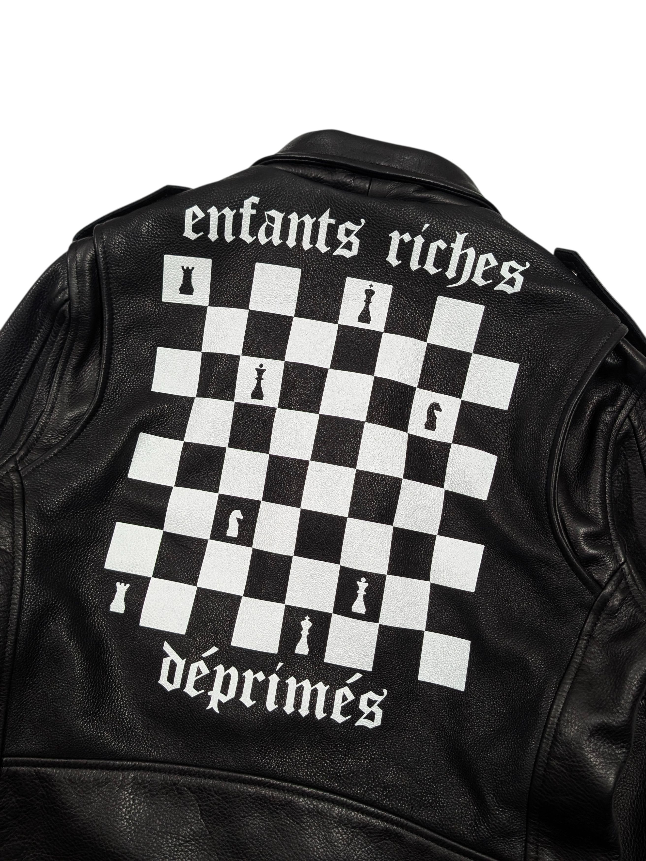 Enfants Riches Deprimes 2025 Exclusive Leather Chess Biker Jacket Size US M / EU 48-50 / 2 - 3 Thumbnail