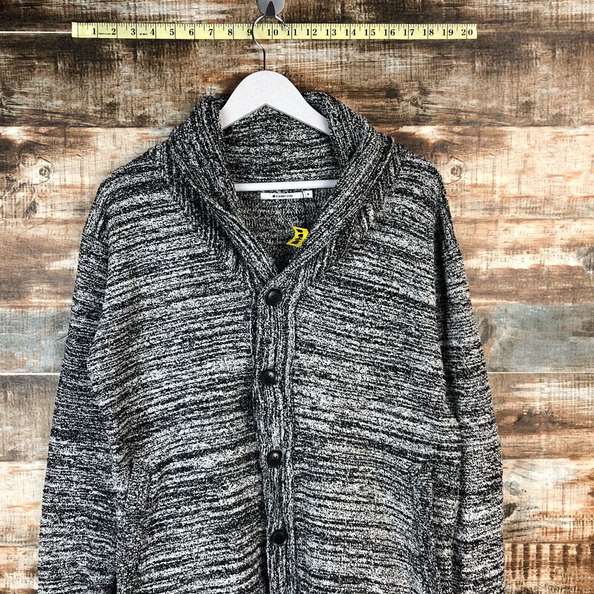 Japanese Brand Colony 2139 Grey Cardigan Knitwear #A1497 Size US M / EU 48-50 / 2 - 5 Thumbnail