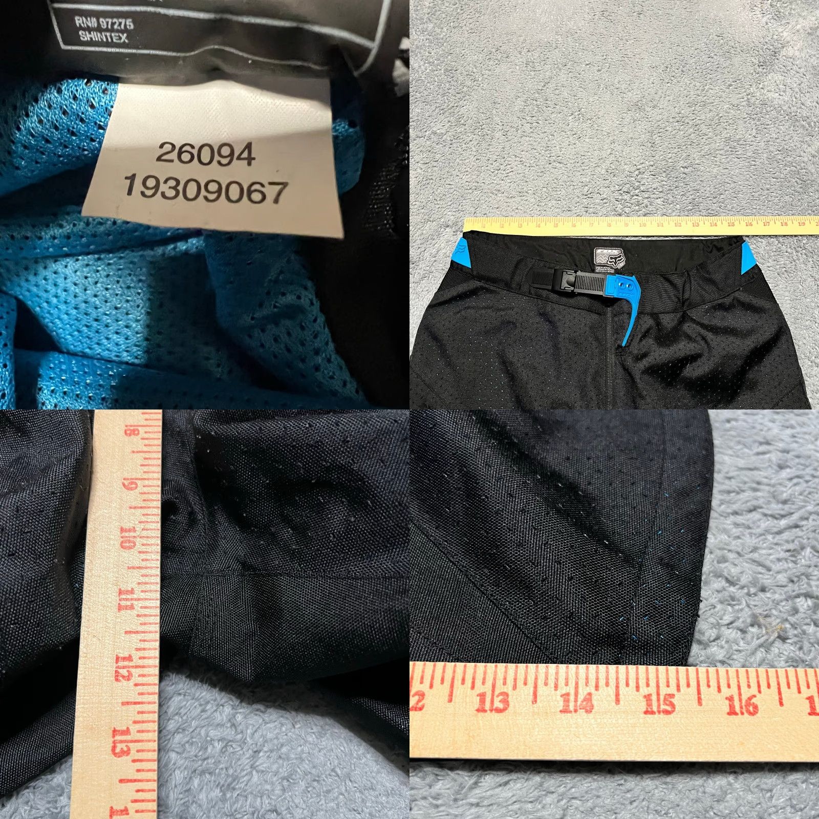 Fox Racing Fox Racing Shorts Mens 32 Demo DH Downhill Riding Cycle Moto Black Blue Mens Regular 32 Athletic Black Blue Fox Racing Shorts Size US 32 / EU 48 - 8 Thumbnail