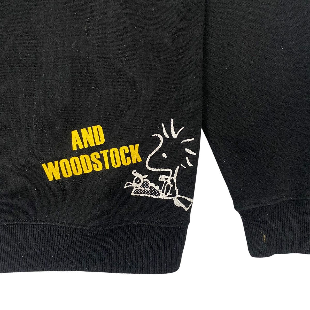 Vintage Vintage Peanuts Printed Hoodie Sweater Black Size L Size US L / EU 52-54 / 3 - 4 Thumbnail