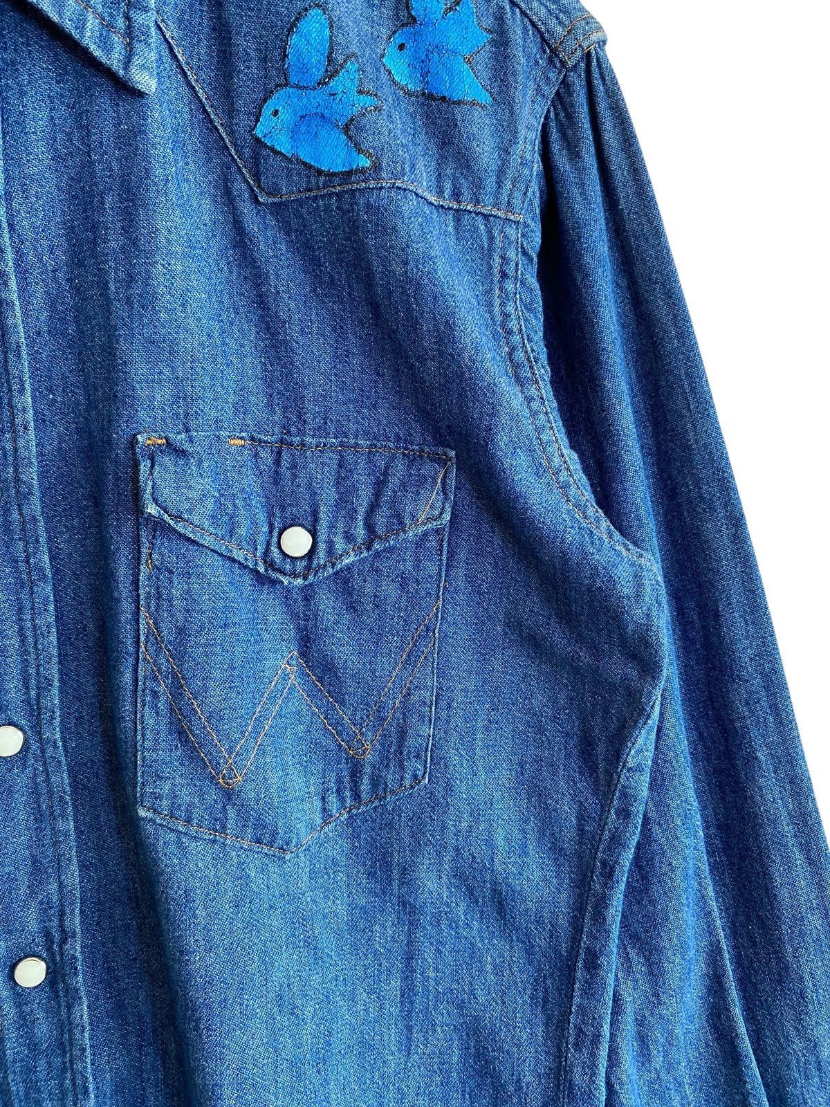 Wrangler Vintage Brand Wrangler Hand Printed Made In Usa 1970s Size US L / EU 52-54 / 3 - 8 Thumbnail