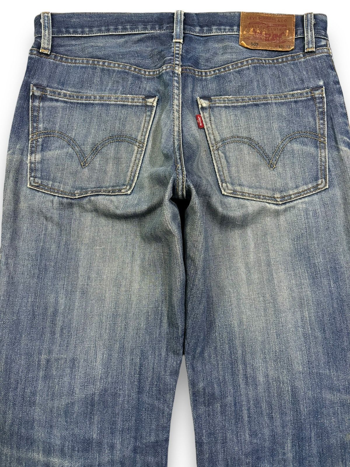 Levi's Vintage Clothing Vintage Levis 502 Mud Wash Straight Leg Distressed Jeans Size US 32 / EU 48 - 13 Thumbnail