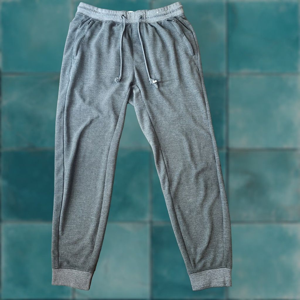 Vintage Pull&Bear Jogger Sweatpants Mens M Gray Zip Pocket Casual Drawstring Sweatpants Athleisure Mens M Gray Size US 31 - 1 Thumbnail