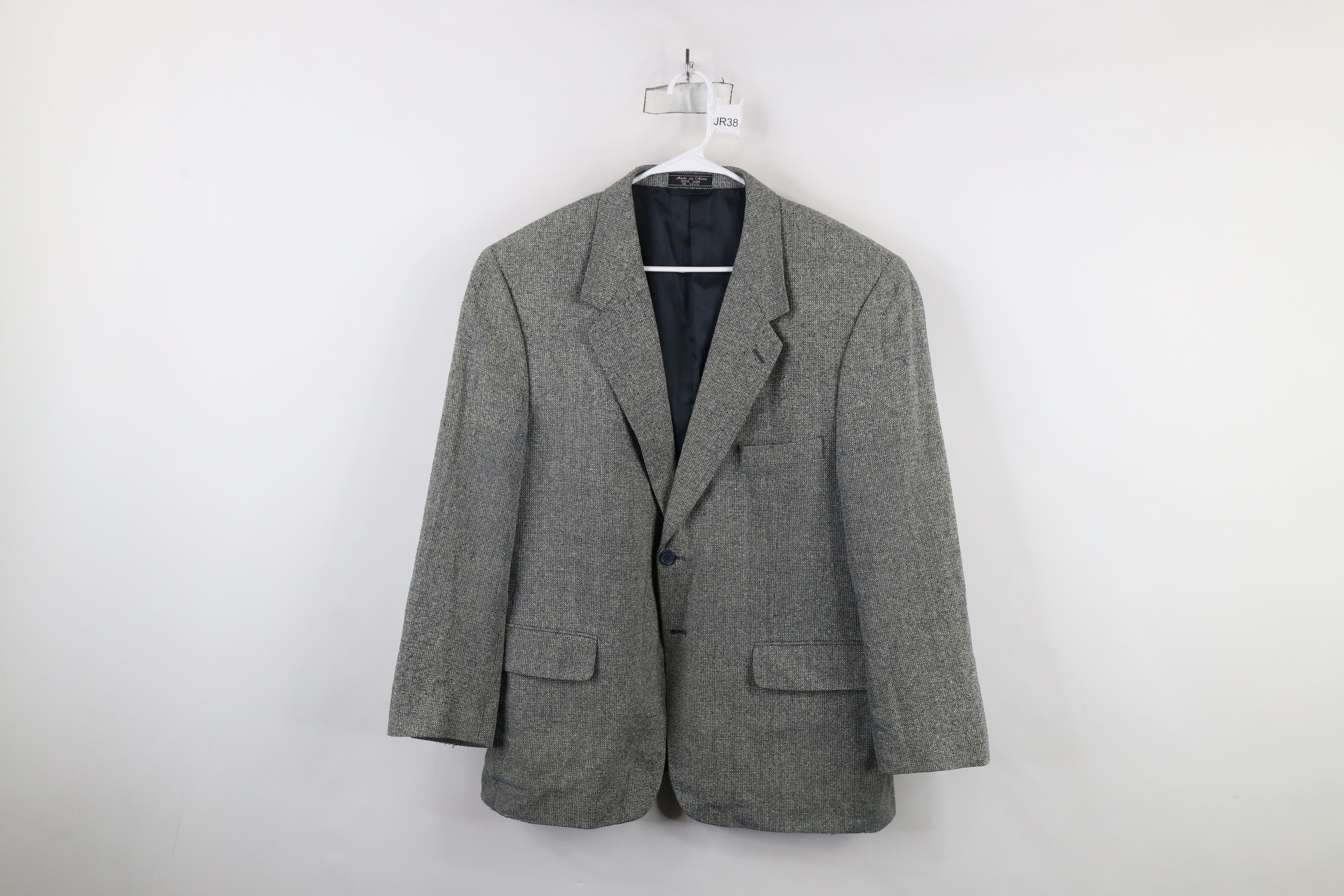 Vintage Vintage 90s Streetwear Silk Tweed Blazer Suit Coat Jacket Size US XL / EU 56 / 4 - 1 Thumbnail