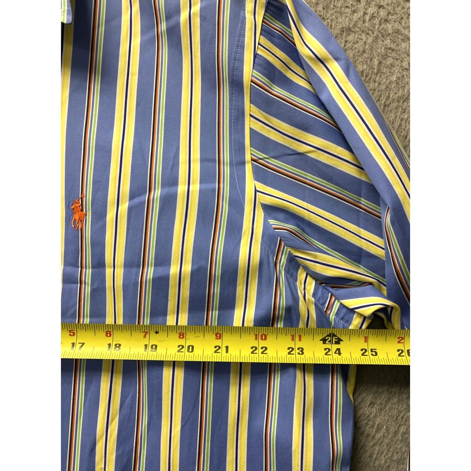 Polo Ralph Lauren Ralph Lauren Button-Up Shirt Mens XL Classic Plaid Blue Yellow Long Sleeve Button-Down Collared Casual Size US XL / EU 56 / 4 - 5 Thumbnail