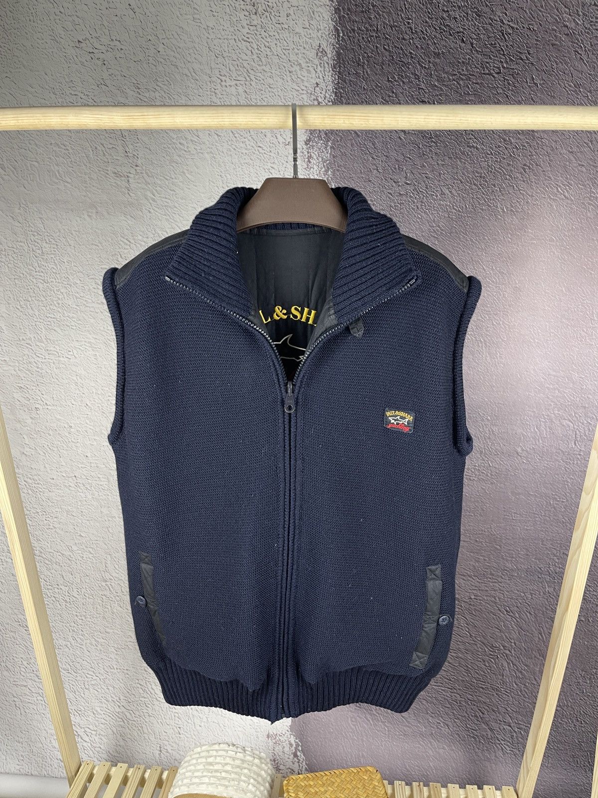 Paul & Shark Paul & Shark reversible 3 in 1 wool cotton jacket vest logo Size US XL / EU 56 / 4 - 7 Thumbnail