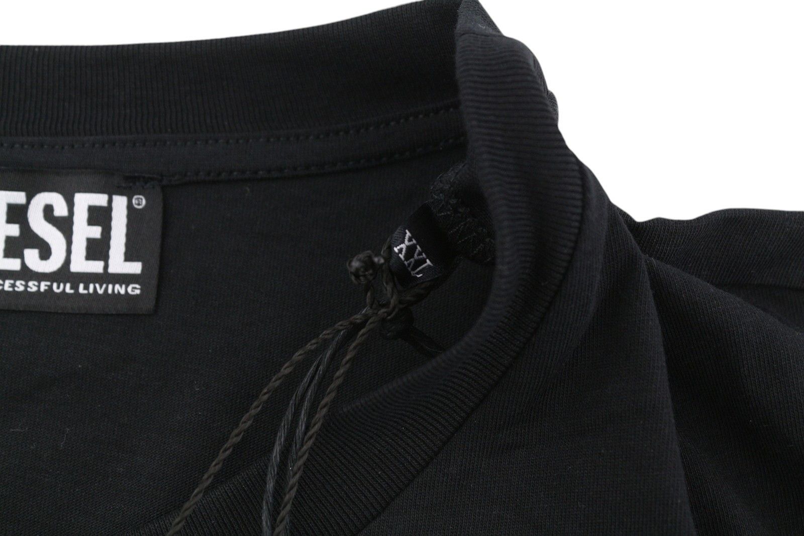 Diesel T-JUST-A35 2XL Black Crew Front Logo T-Shirt 41184 Size US XXL / EU 58 / 5 - 9 Thumbnail