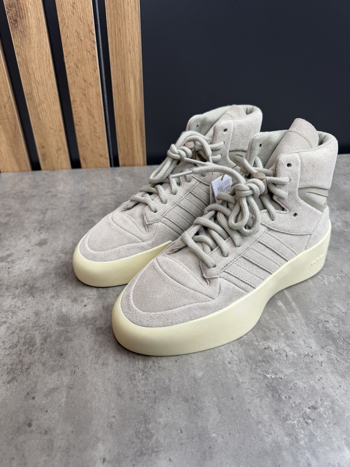 Adidas × Fear of God Adidas x Fear of God Athletics 86 High Sesame Sneakers Size US 7.5 / EU 40-41 - 4 Thumbnail